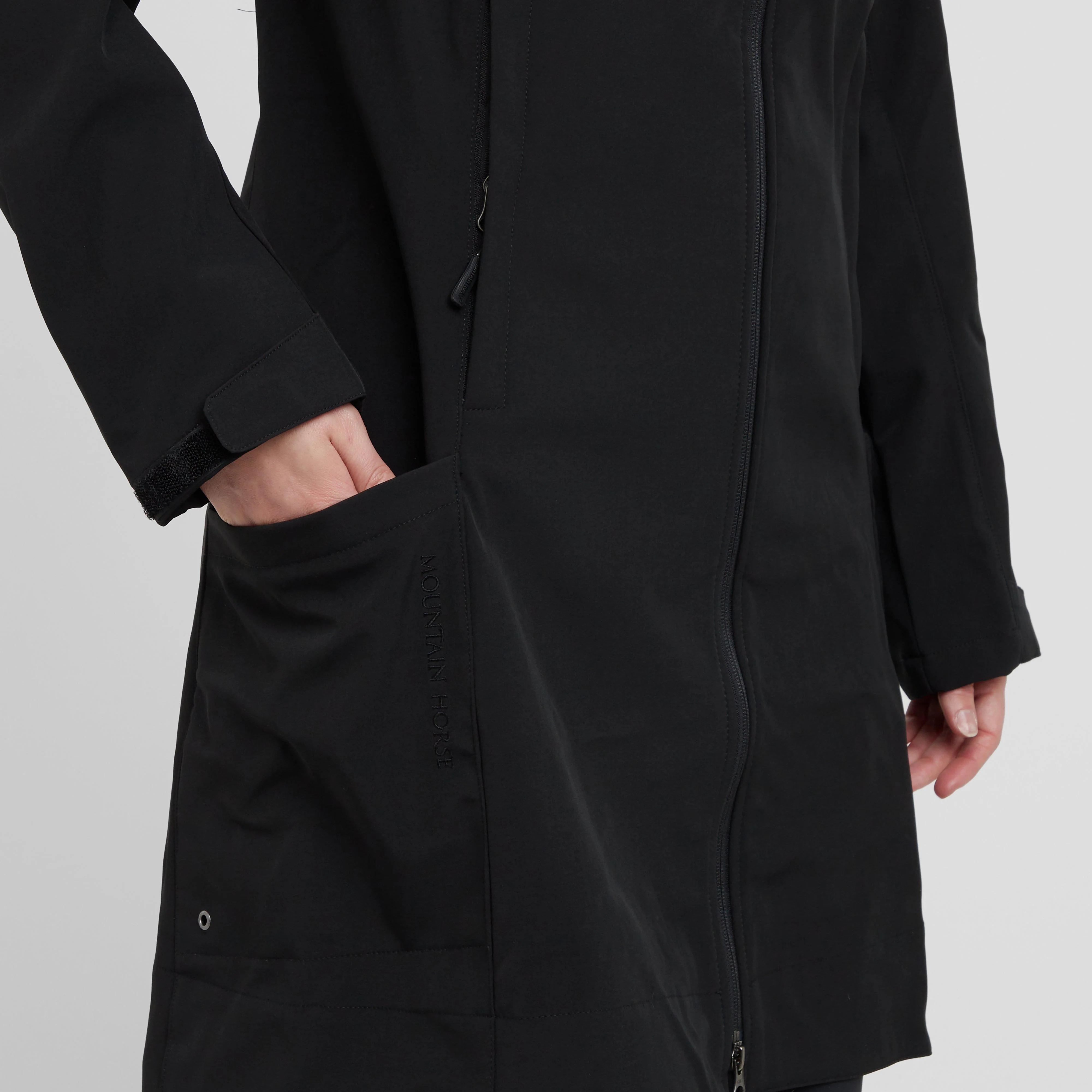 Womens Stella Softshell Parka Black - Image 11