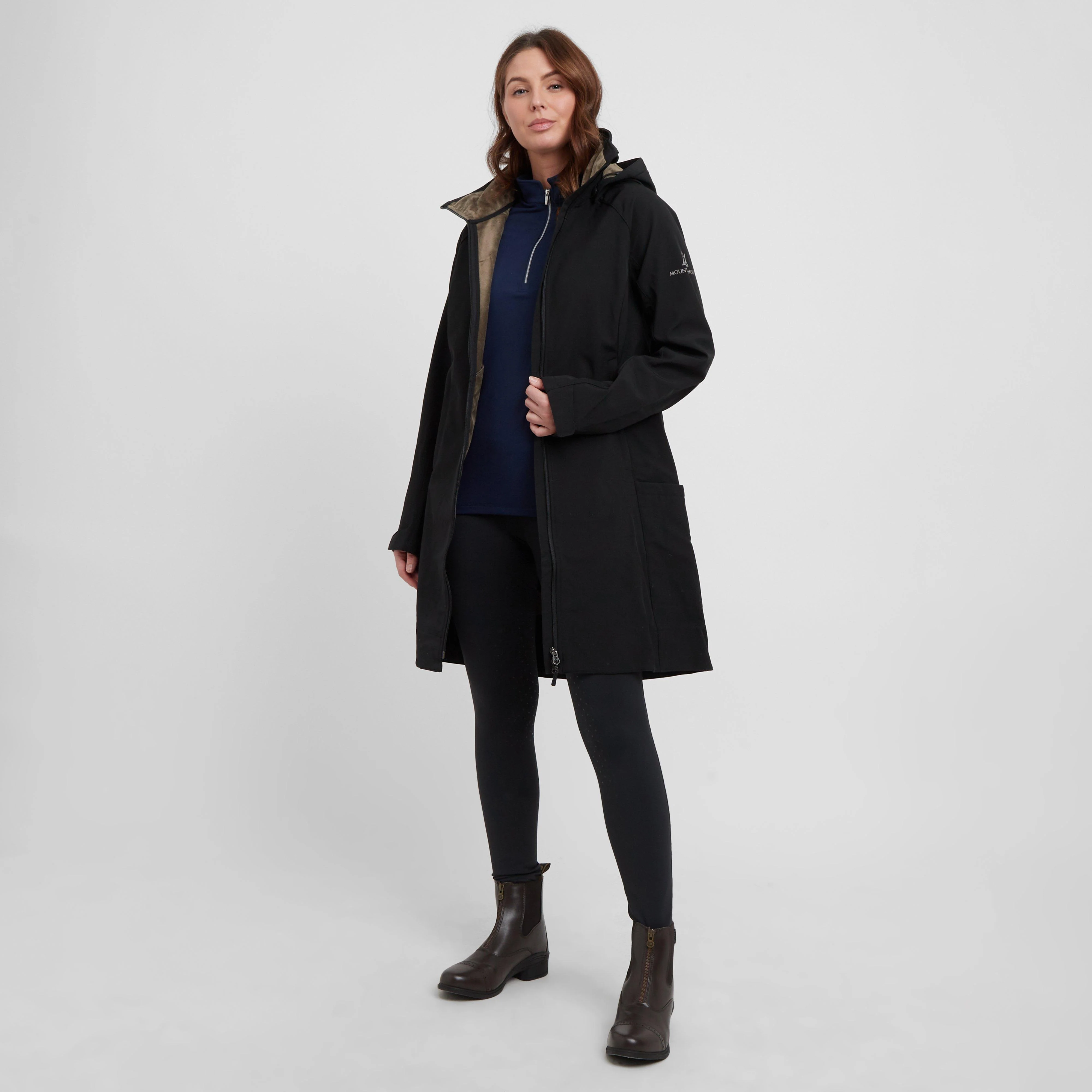 Womens Stella Softshell Parka Black - Image 3