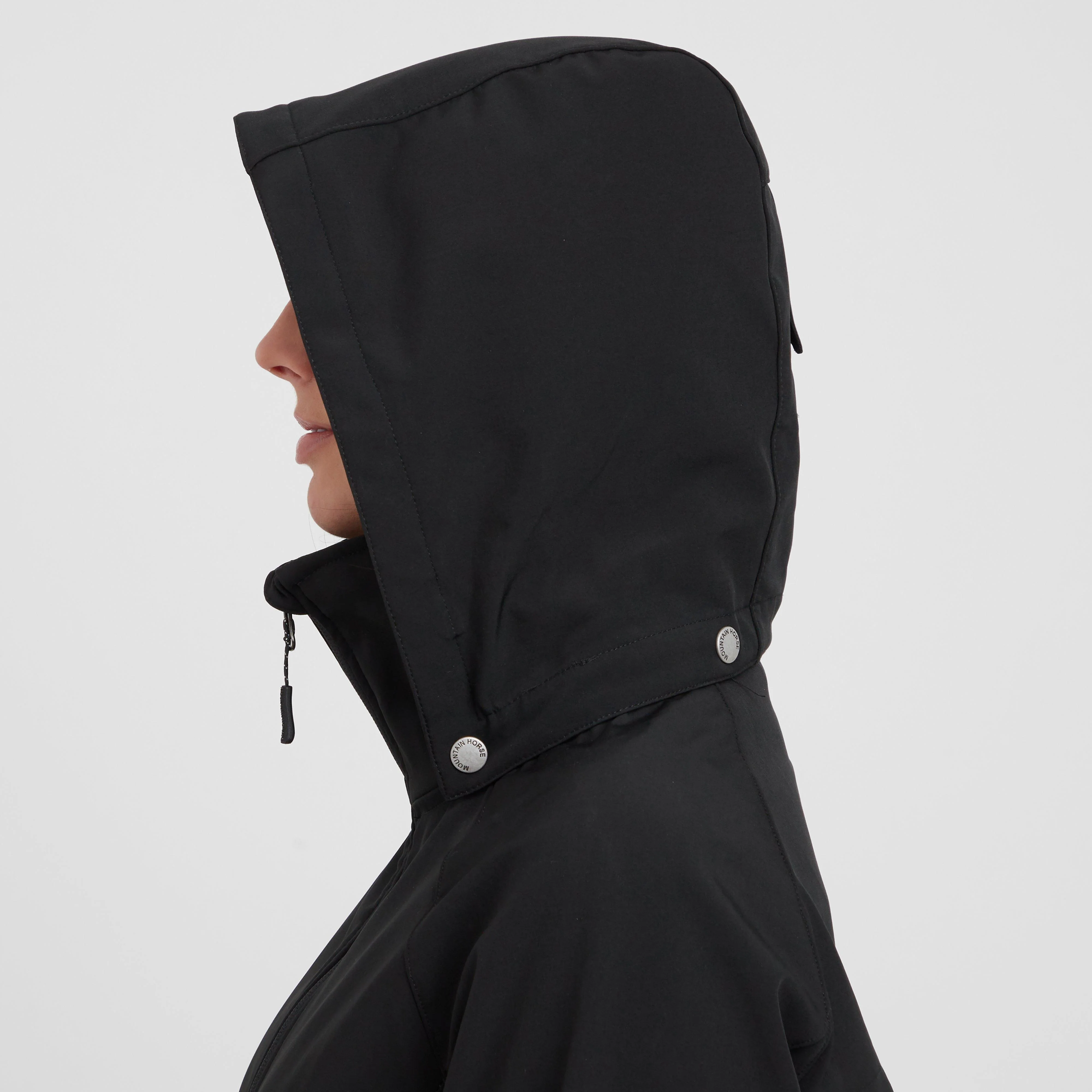 Womens Stella Softshell Parka Black - Image 5