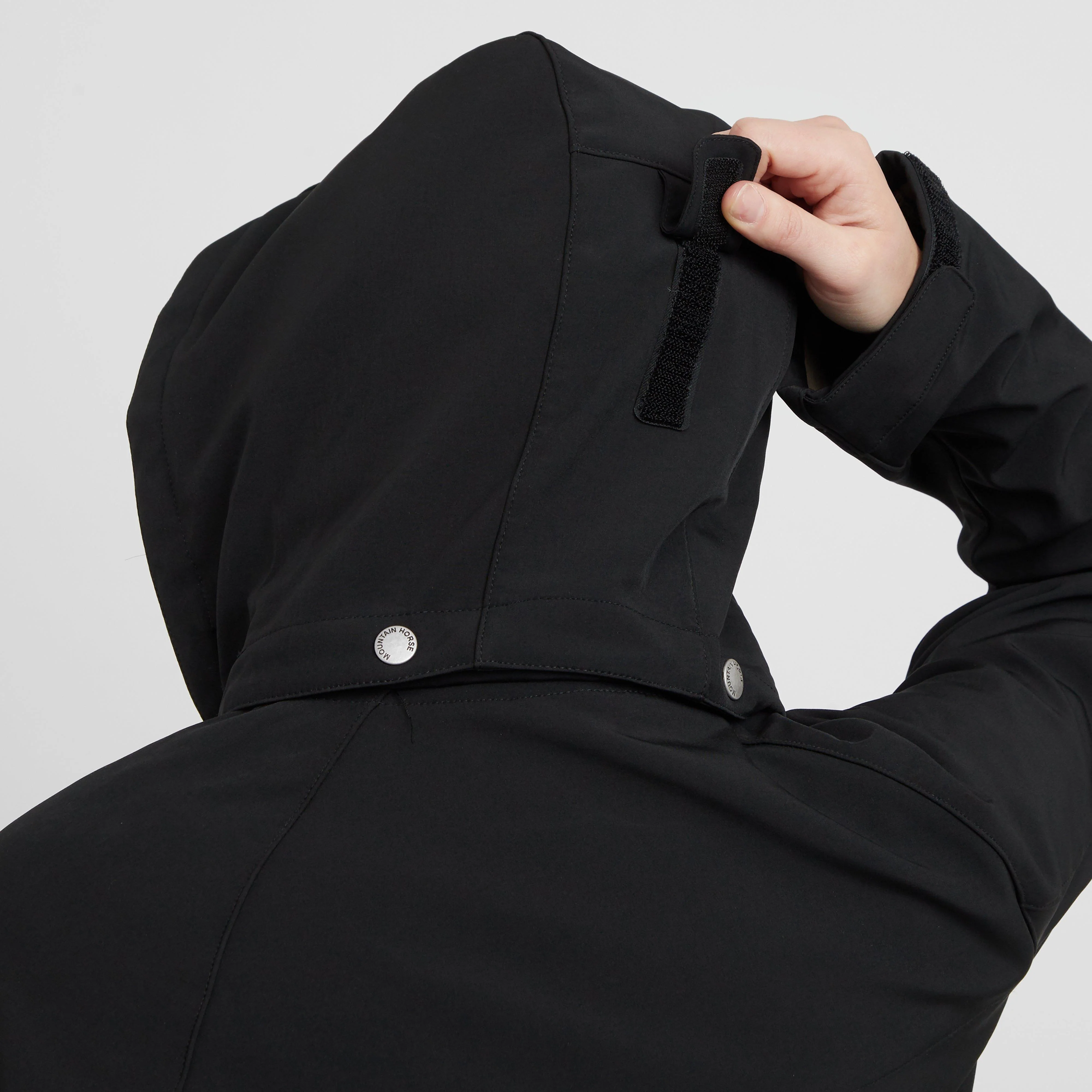 Womens Stella Softshell Parka Black - Image 6