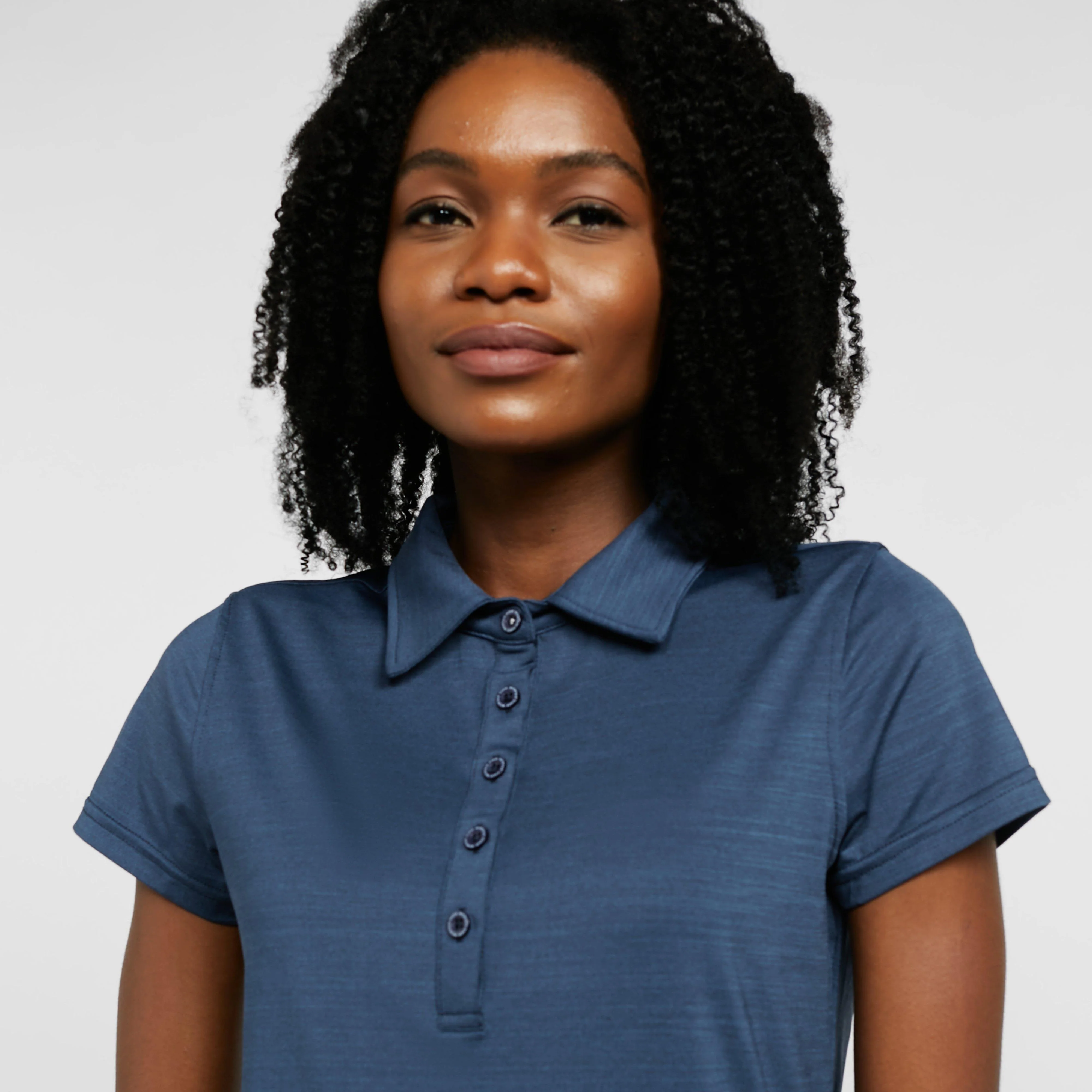 Womens Team Polo Navy - Image 4