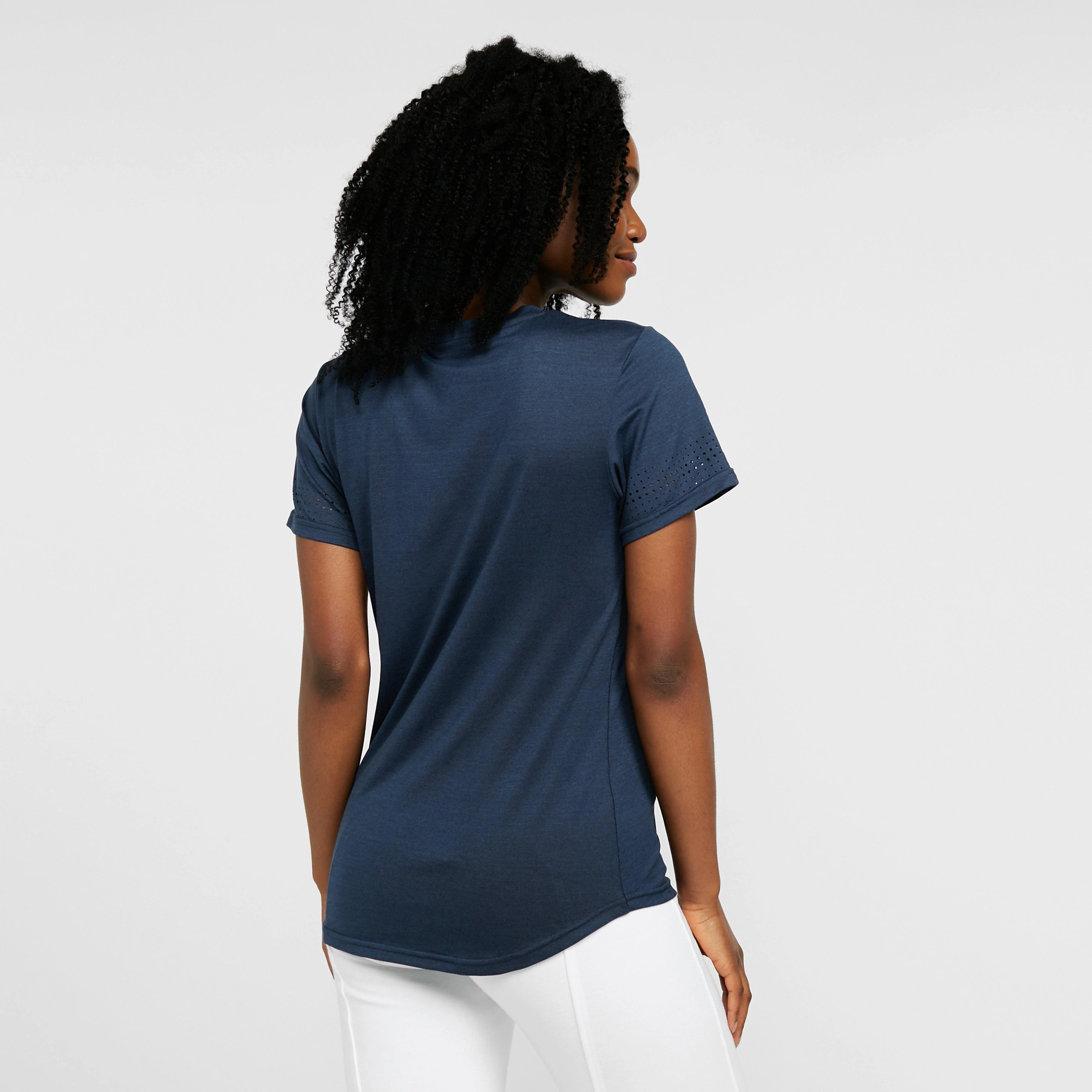 Womens Tyra Tech Top Navy - Image 2