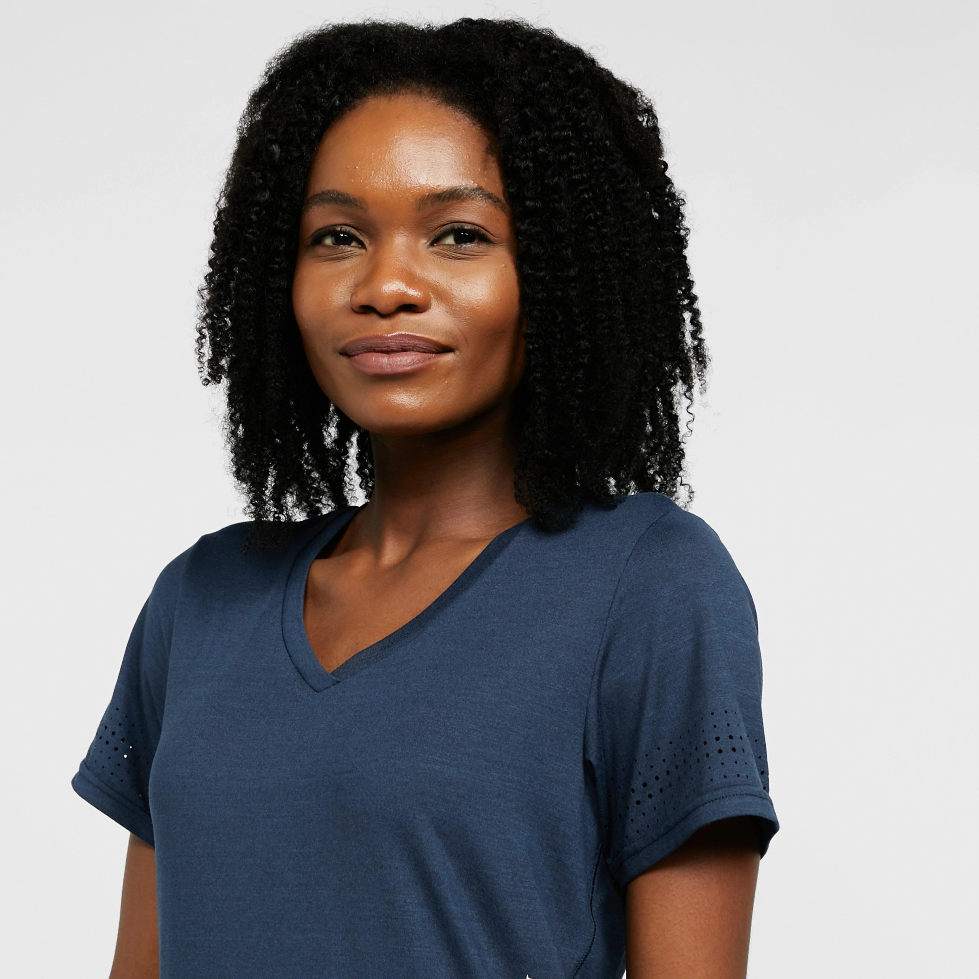 Womens Tyra Tech Top Navy - Image 4