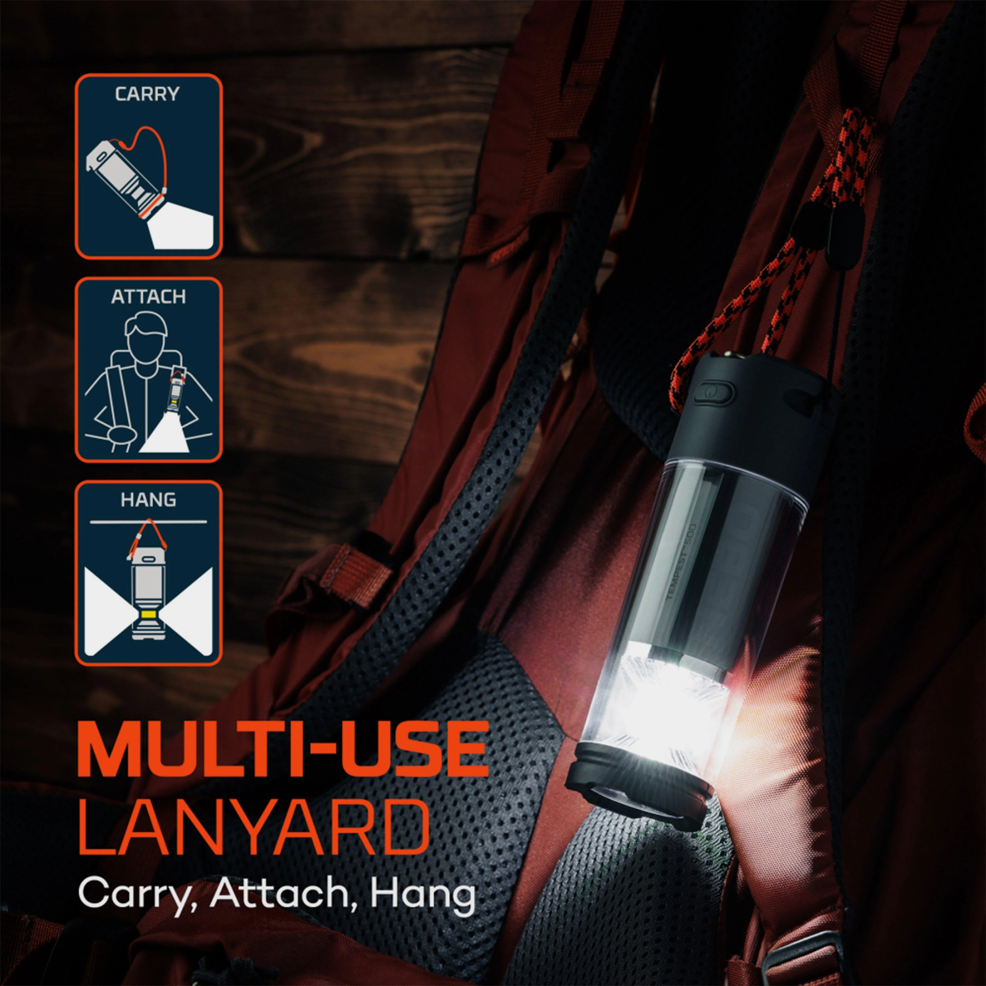 Tempest 500 Rechargeable Lantern Black - Image 5