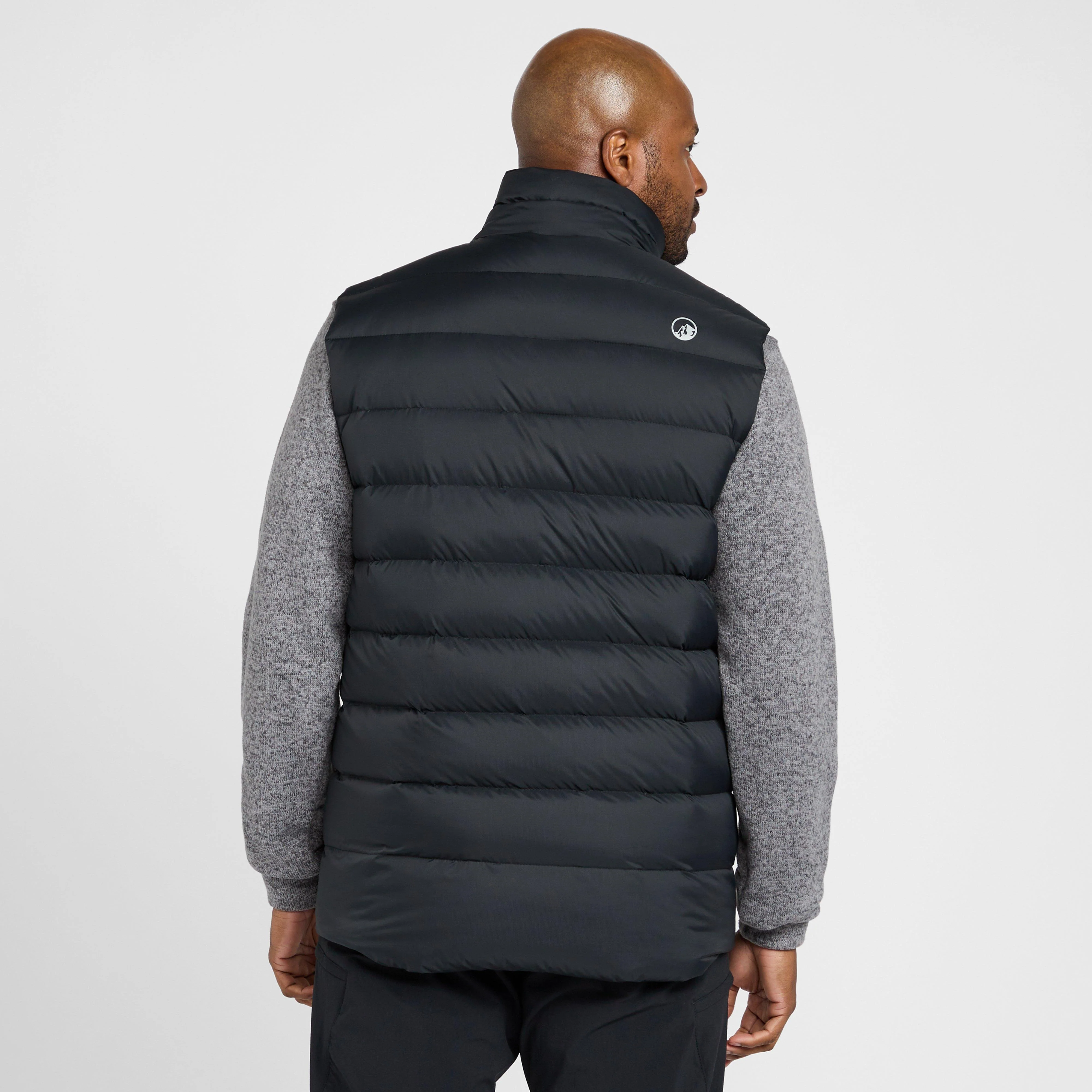Mens Tech Down Gilet Black - Image 2