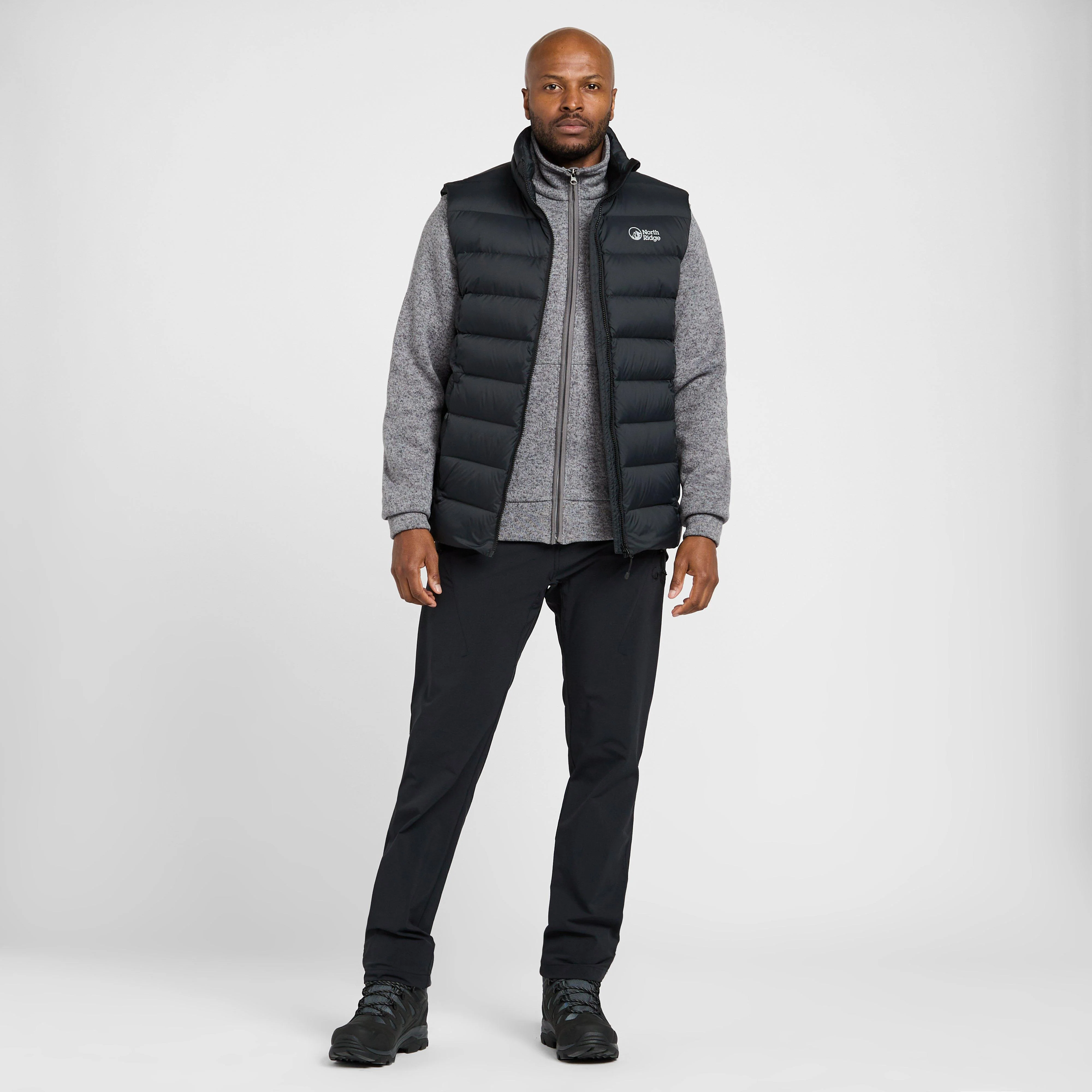 Mens Tech Down Gilet Black - Image 3