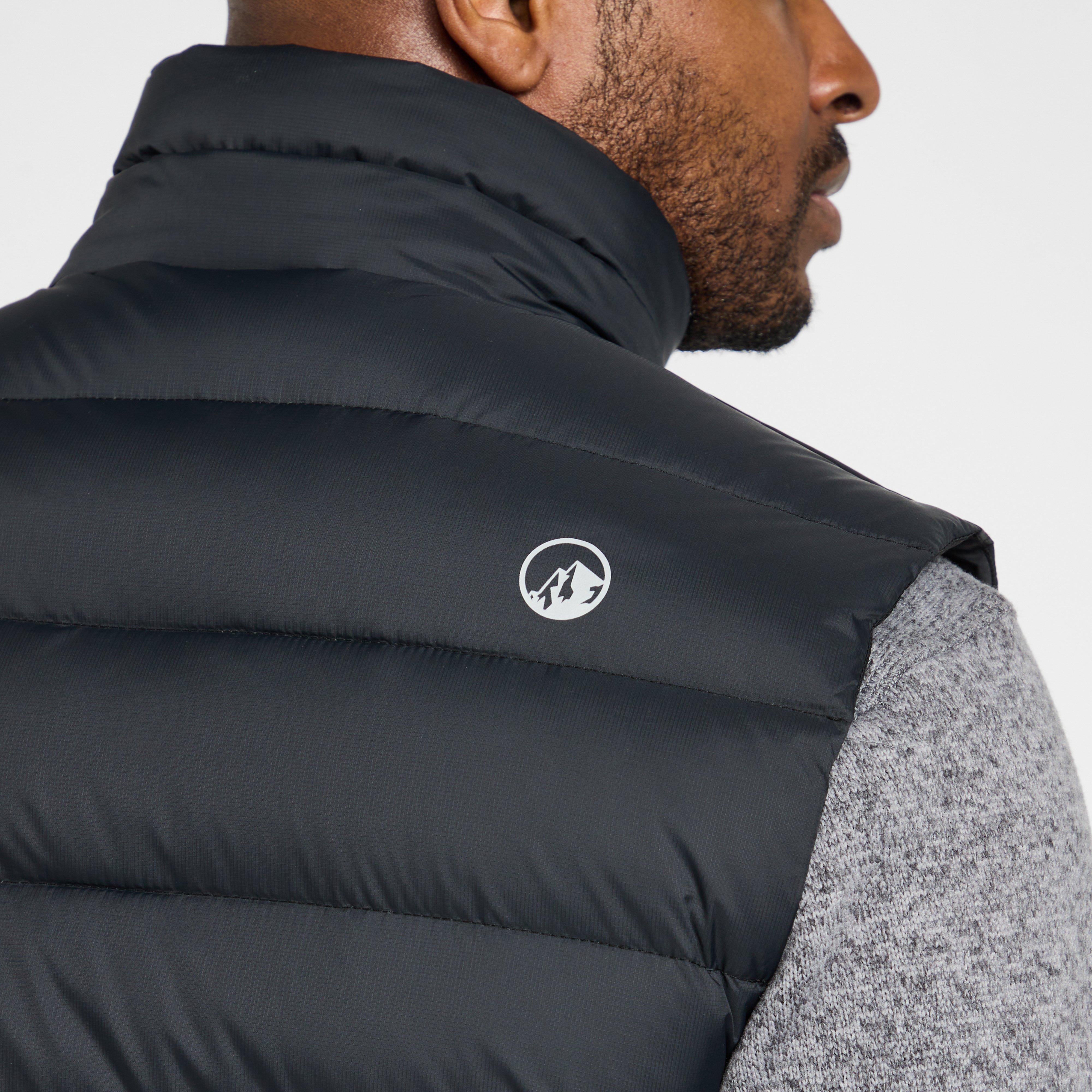 Mens Tech Down Gilet Black - Image 5
