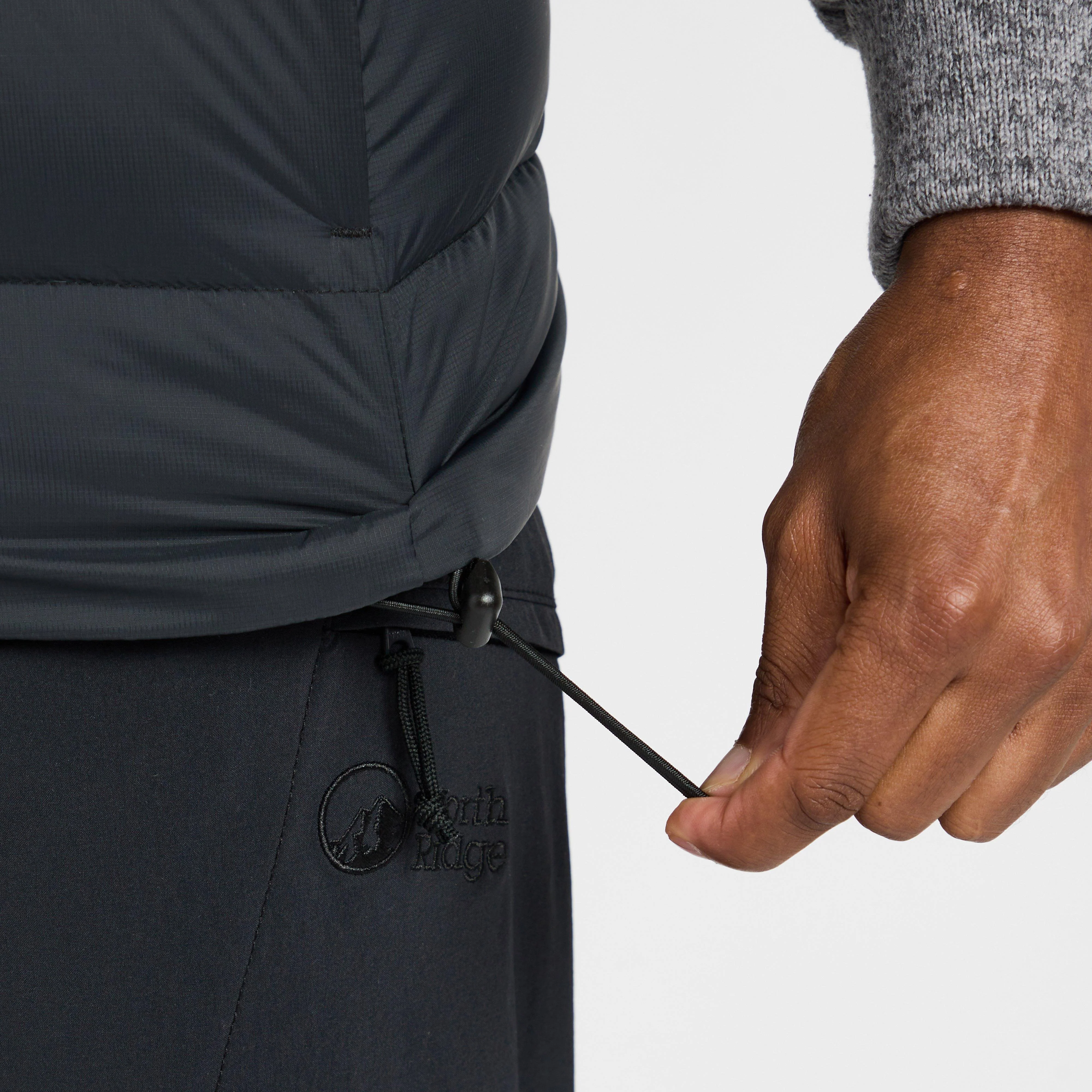 Mens Tech Down Gilet Black - Image 7