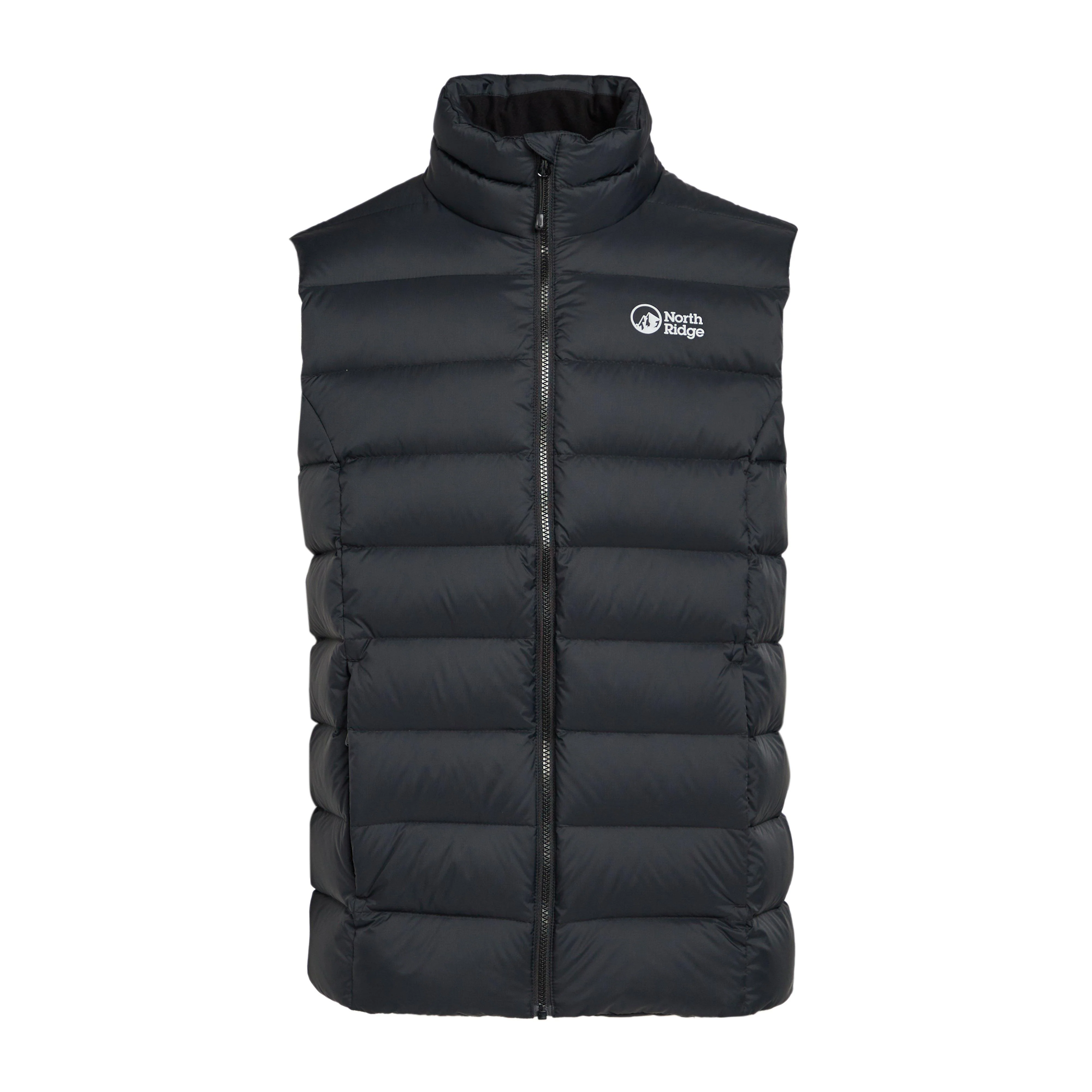 Mens Tech Down Gilet Black - Image 8