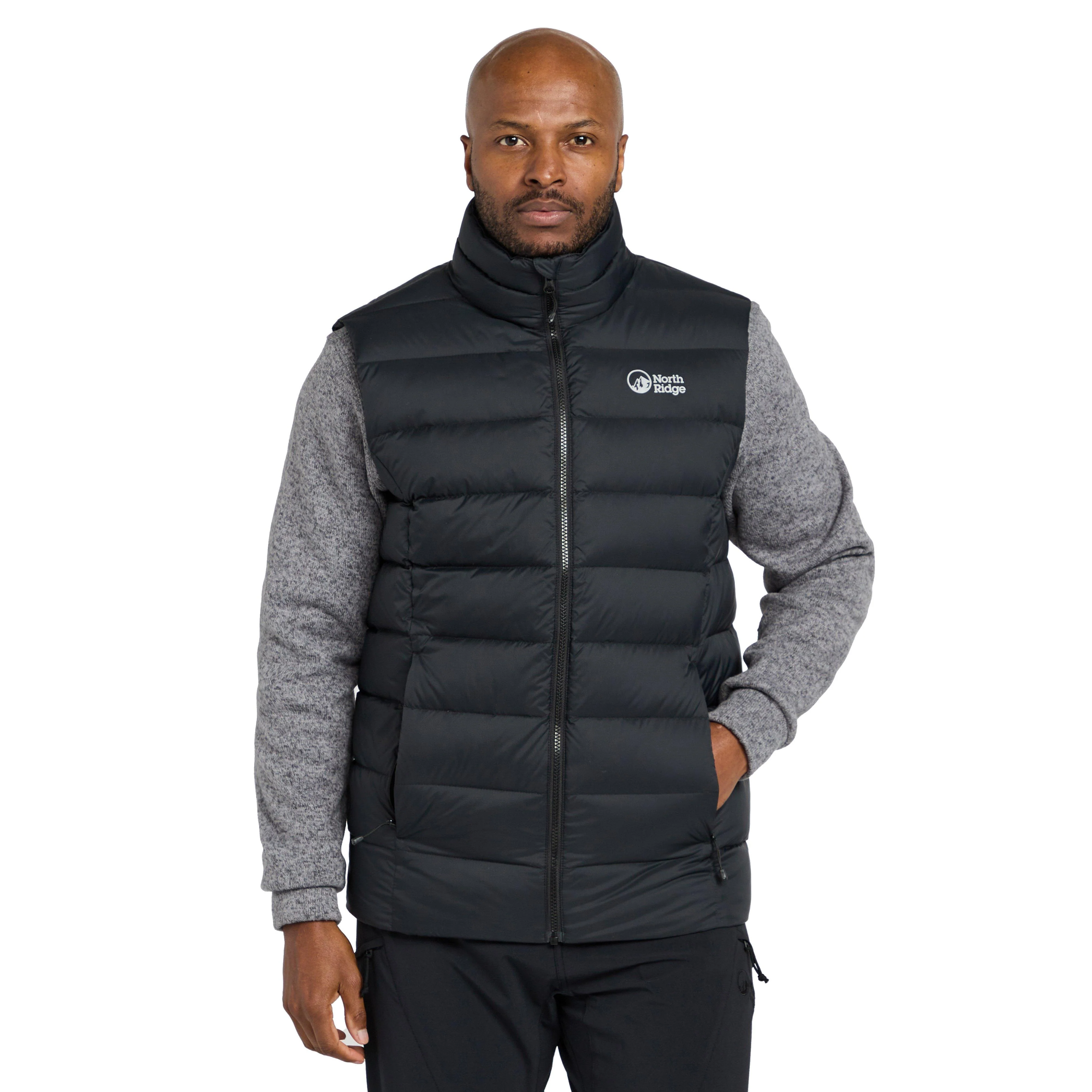 Mens Tech Down Gilet Black - Image 9