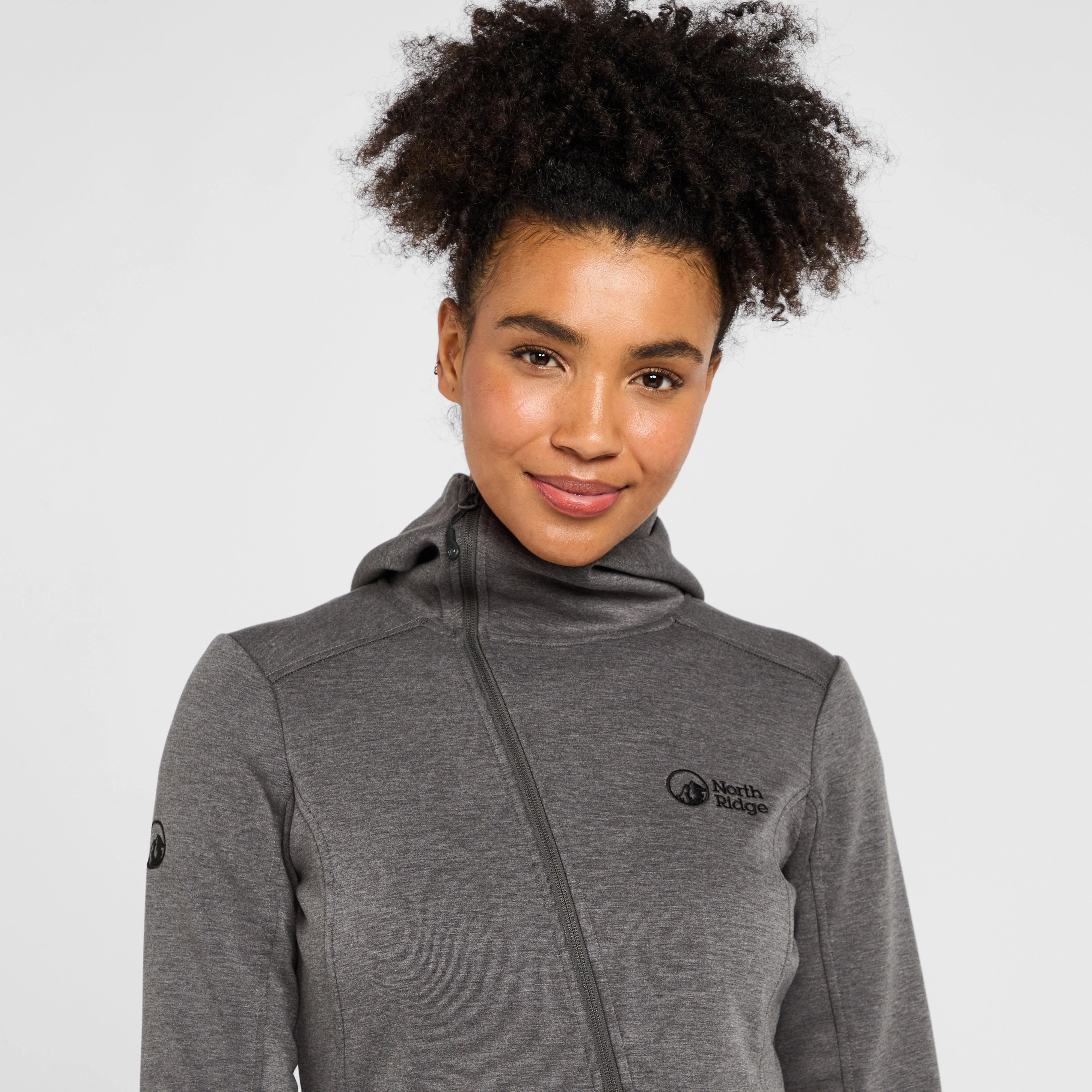 Womens View Full Zip Hoodie Graphite - Image 4