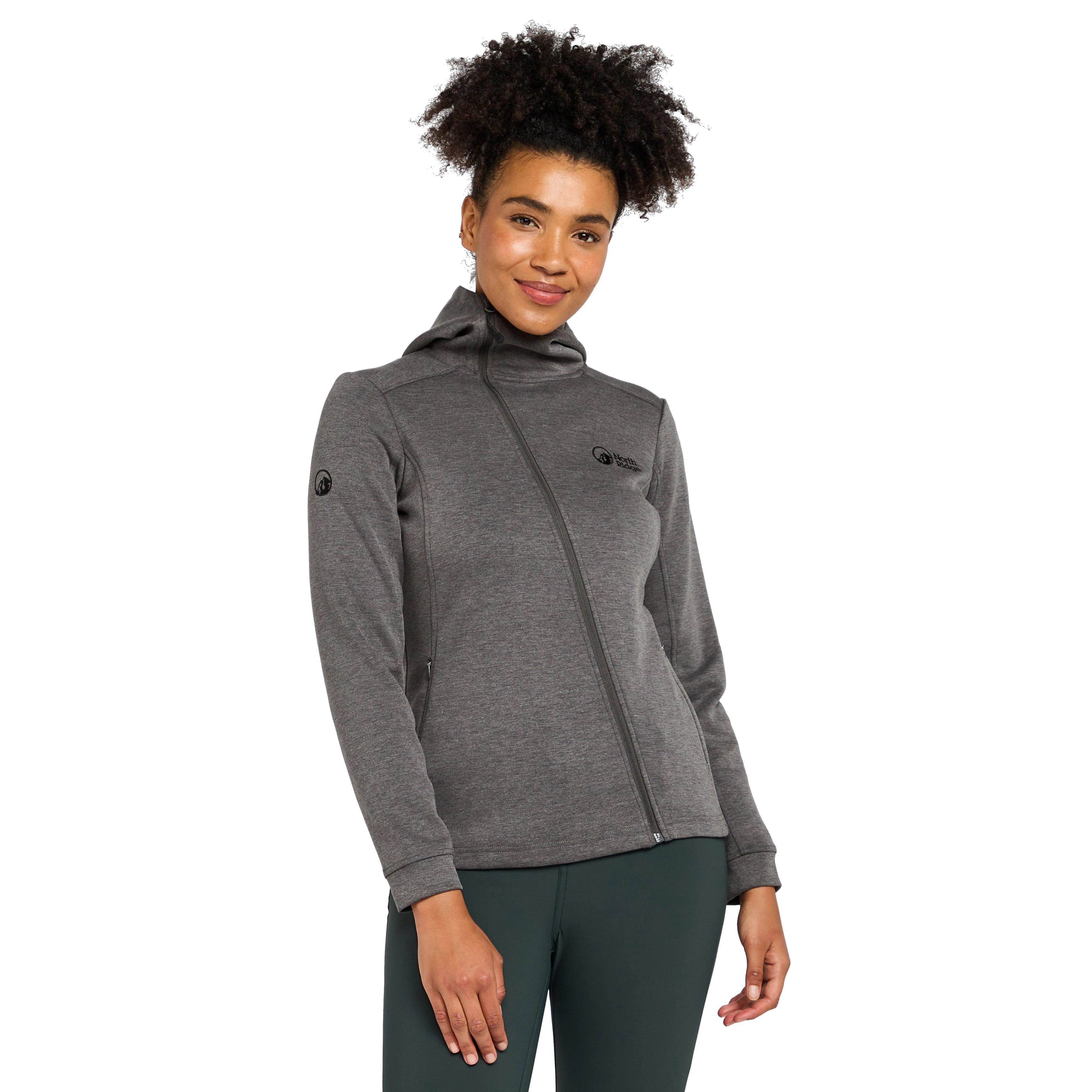 Womens View Full Zip Hoodie Graphite - Image 9