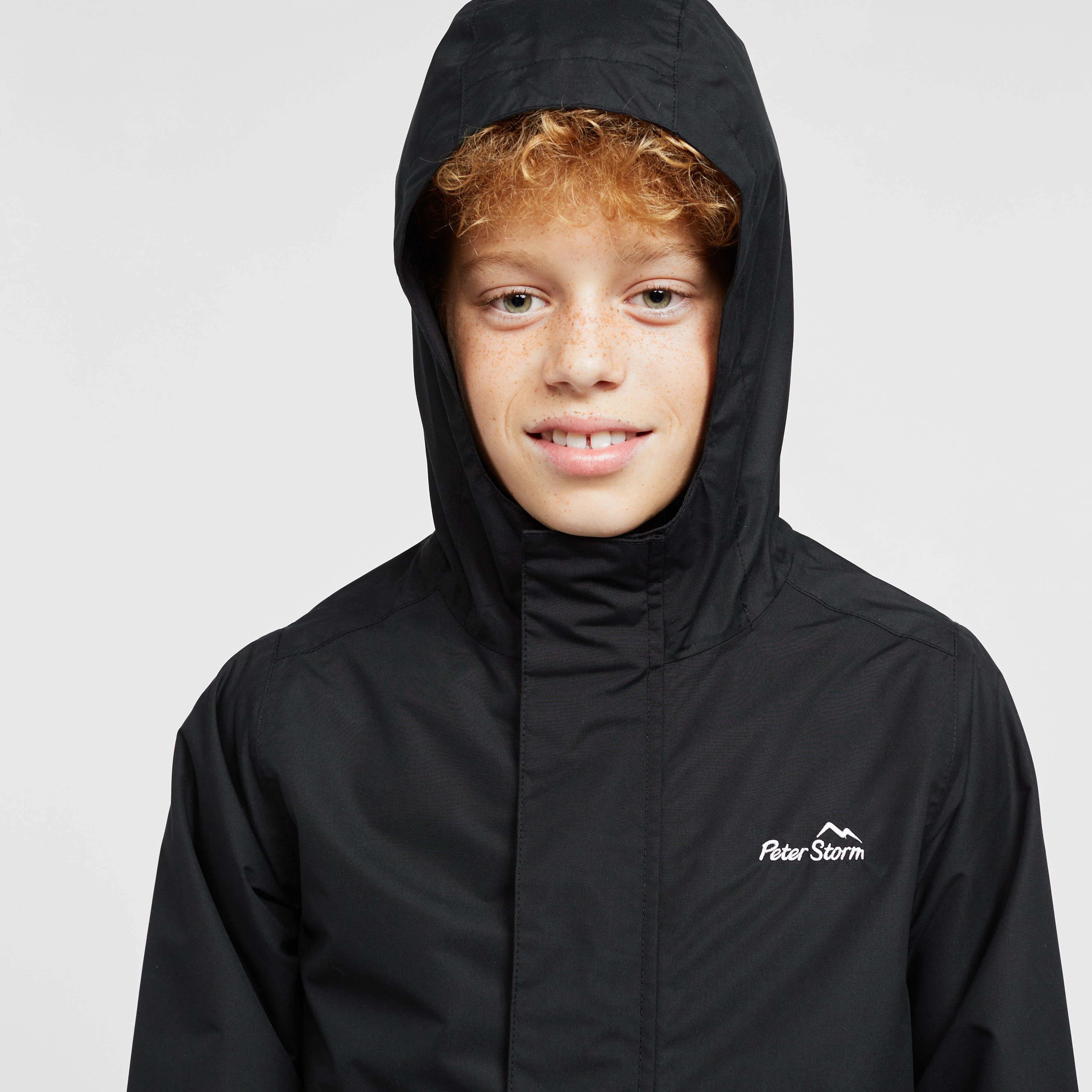 Kids Everyday Waterproof Jacket Black - Image 4