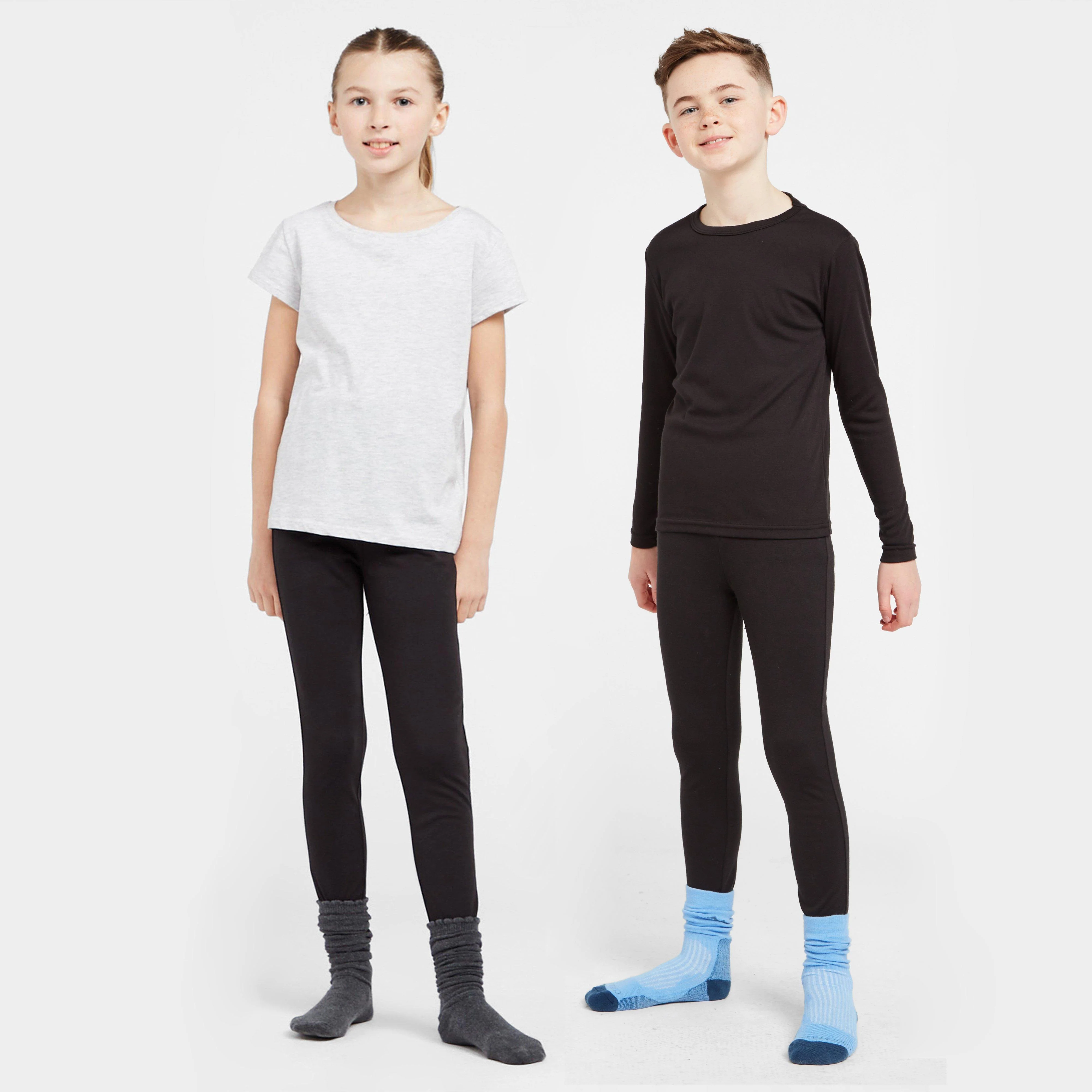 Kids Thermal Pants Black - Image 3