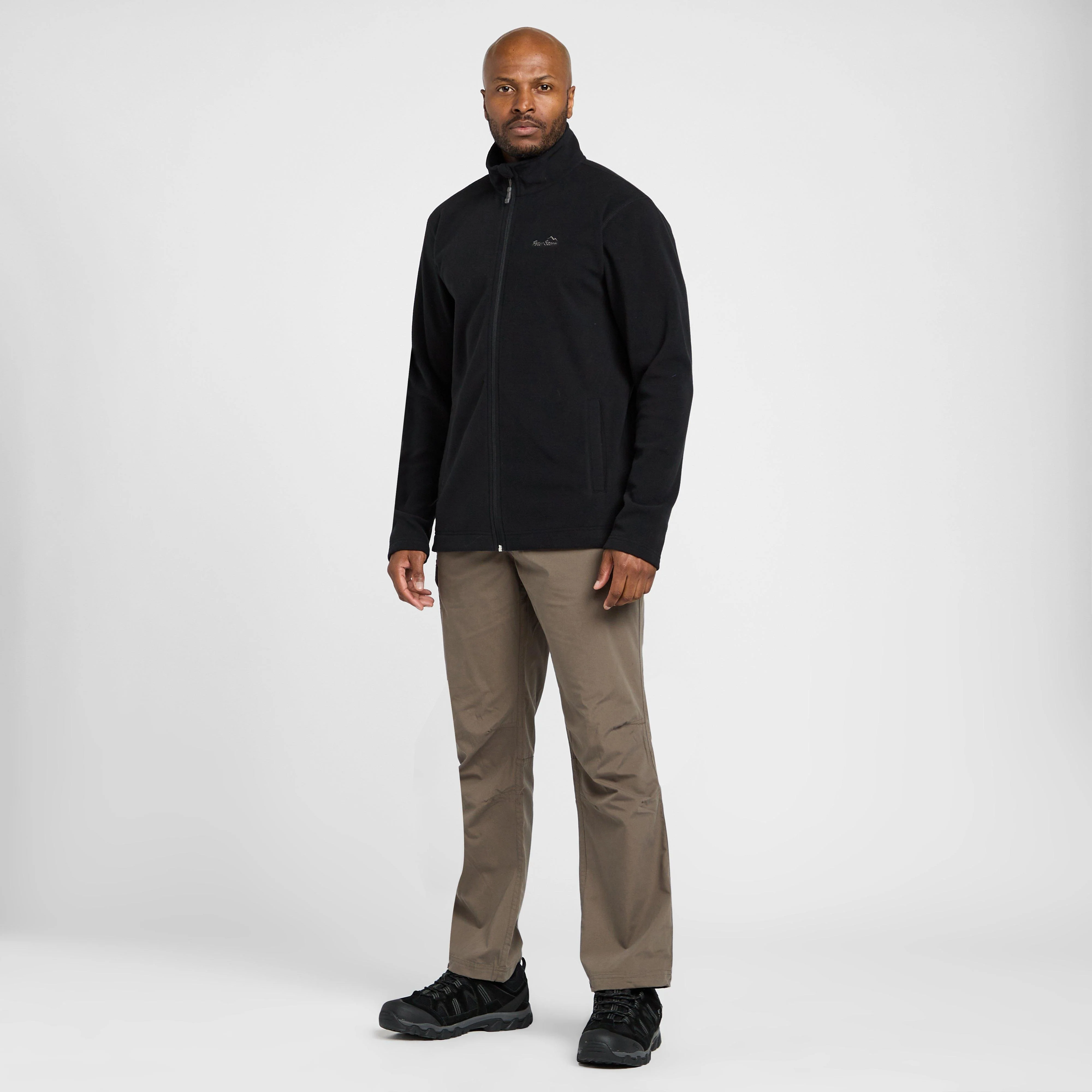 Mens Bracken Full Zip Fleece Black - Image 3