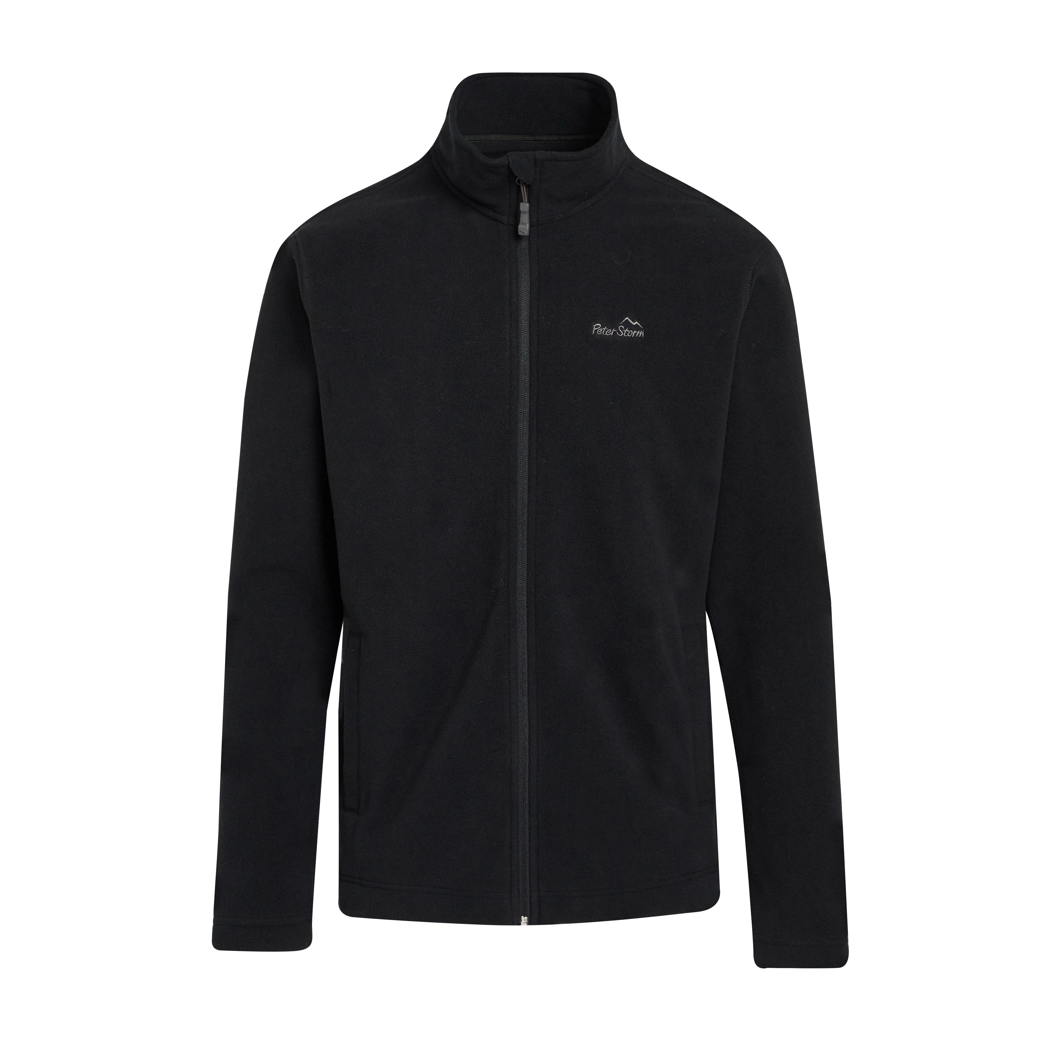 Mens Bracken Full Zip Fleece Black - Image 6