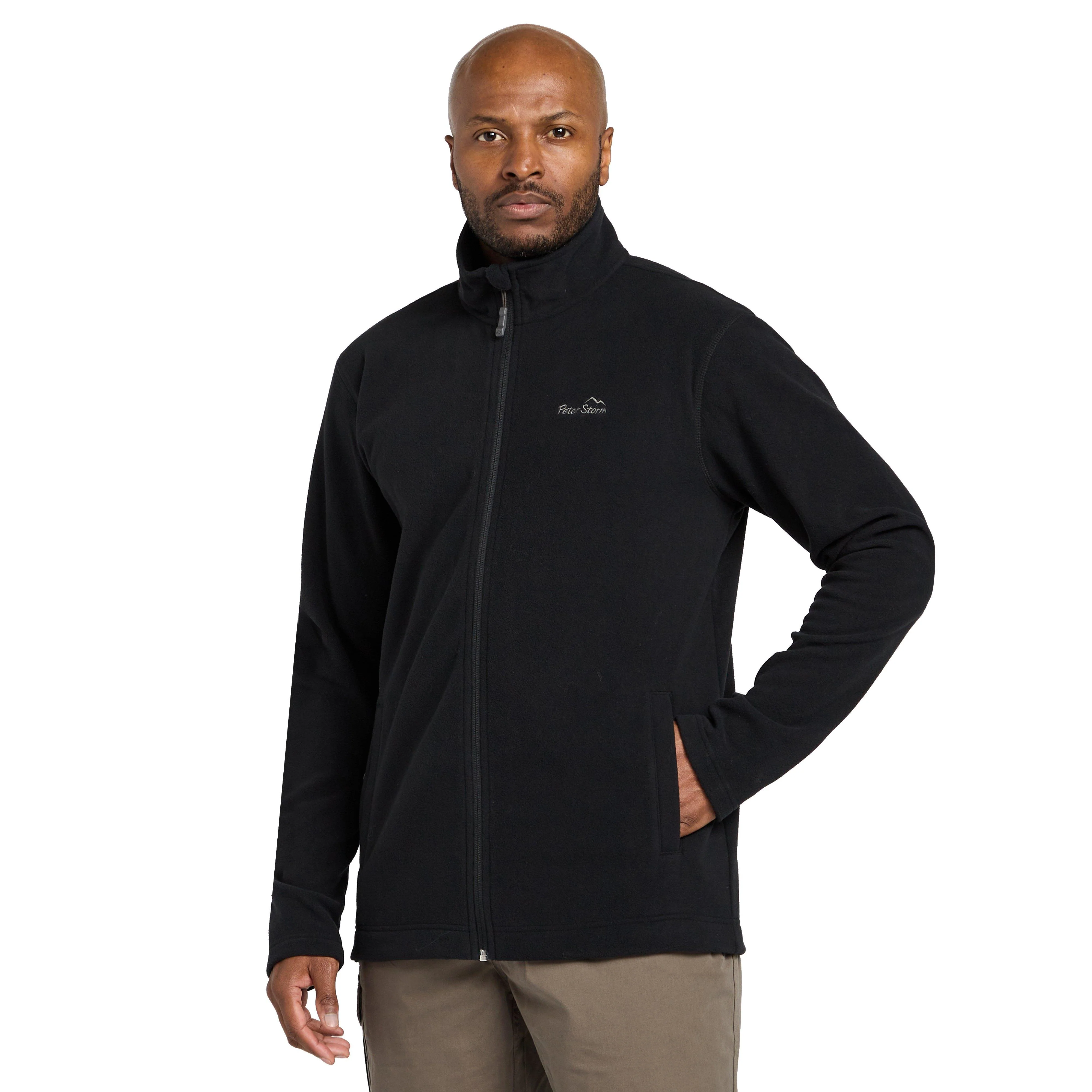 Mens Bracken Full Zip Fleece Black - Image 7