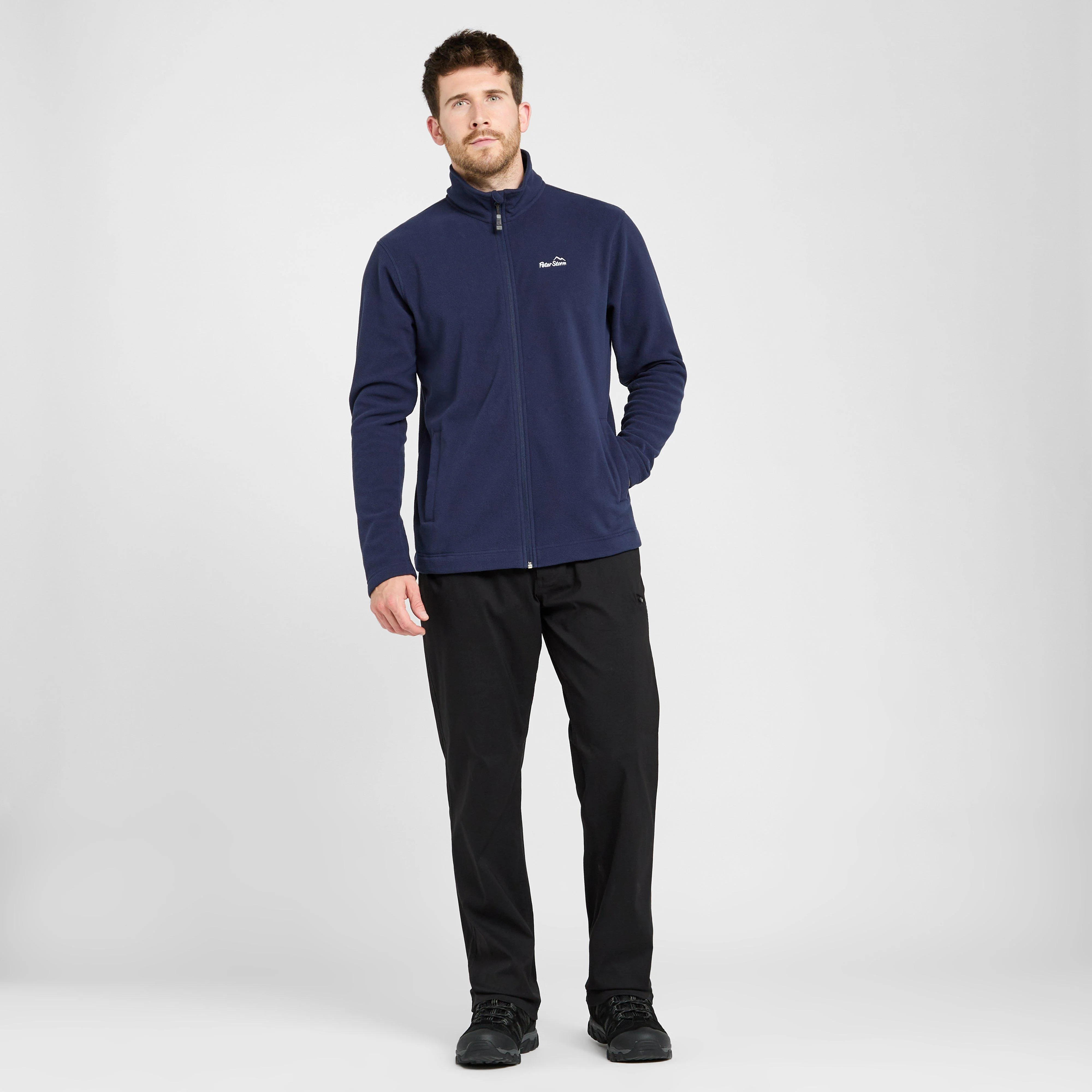 Mens Bracken Full Zip Fleece Navy - Image 3