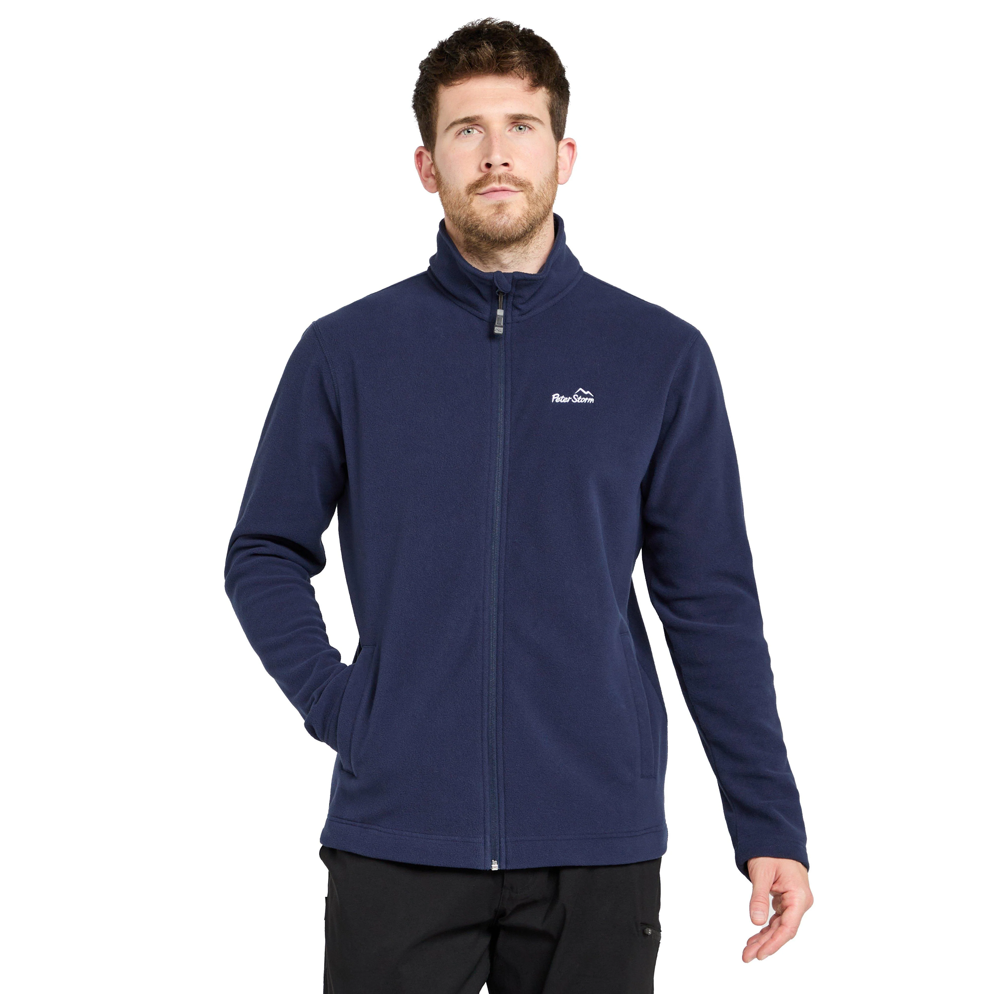 Mens Bracken Full Zip Fleece Navy - Image 7