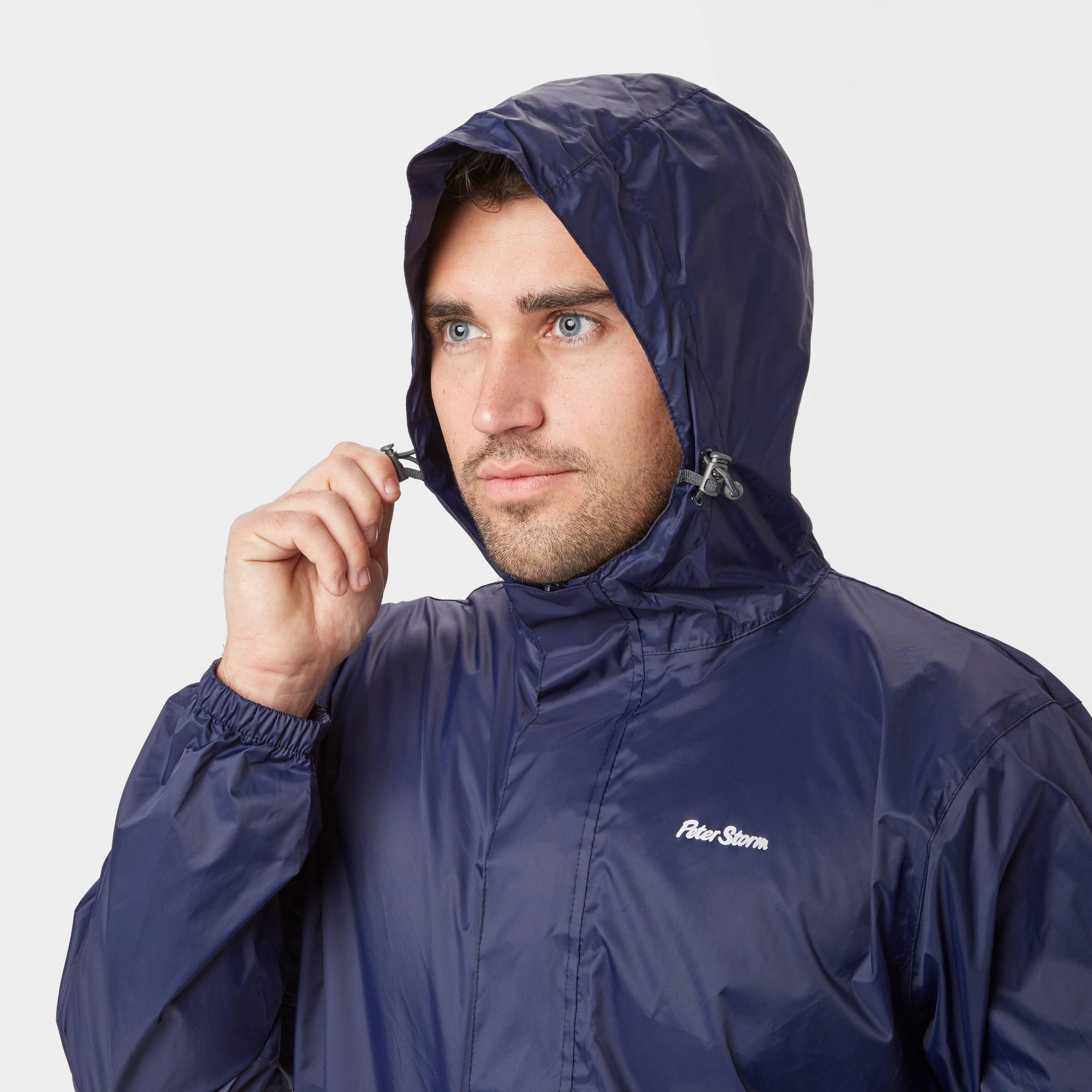 Mens Packable Jacket Navy - Image 5