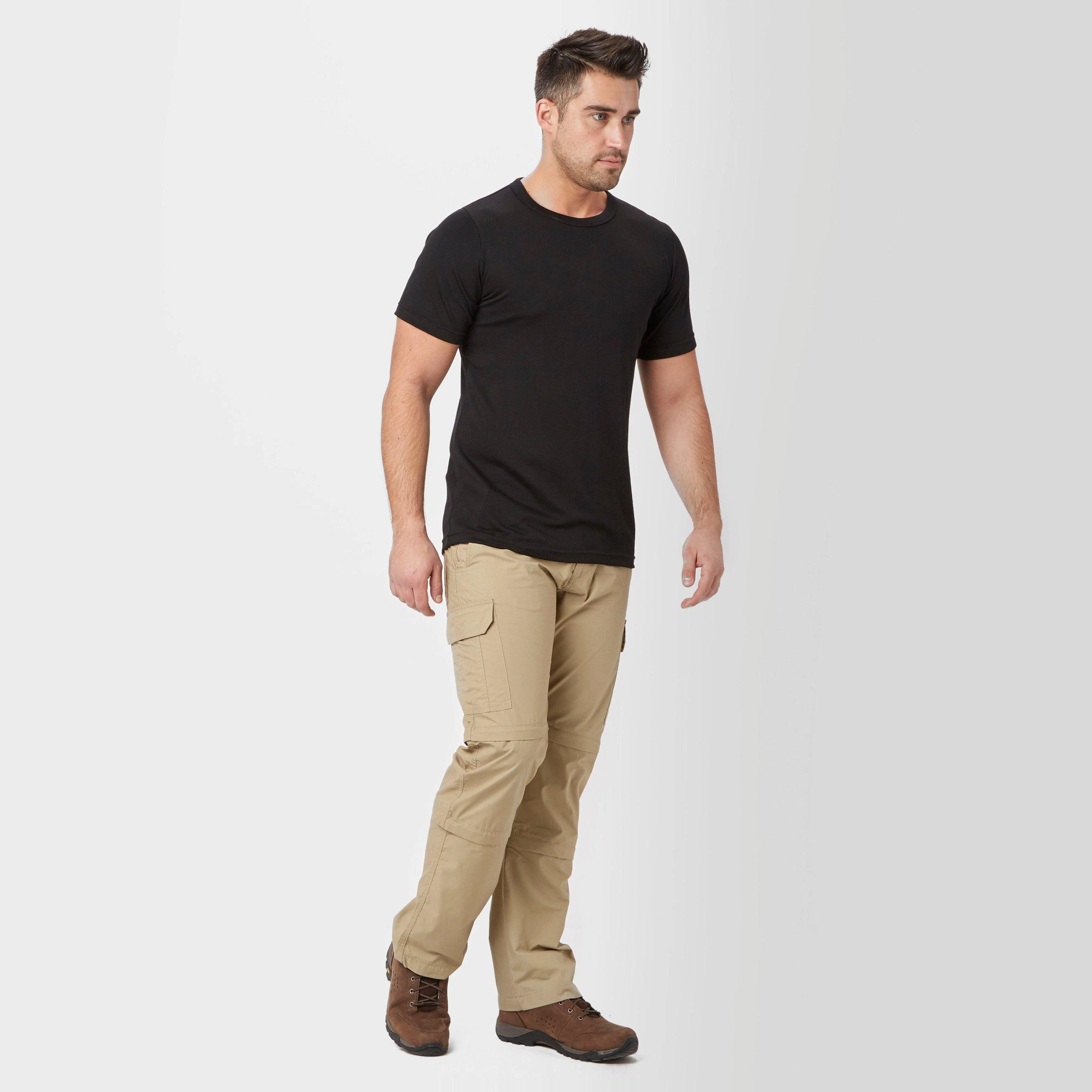 Mens Short Sleeved Thermal Crew Neck Top Black - Image 3