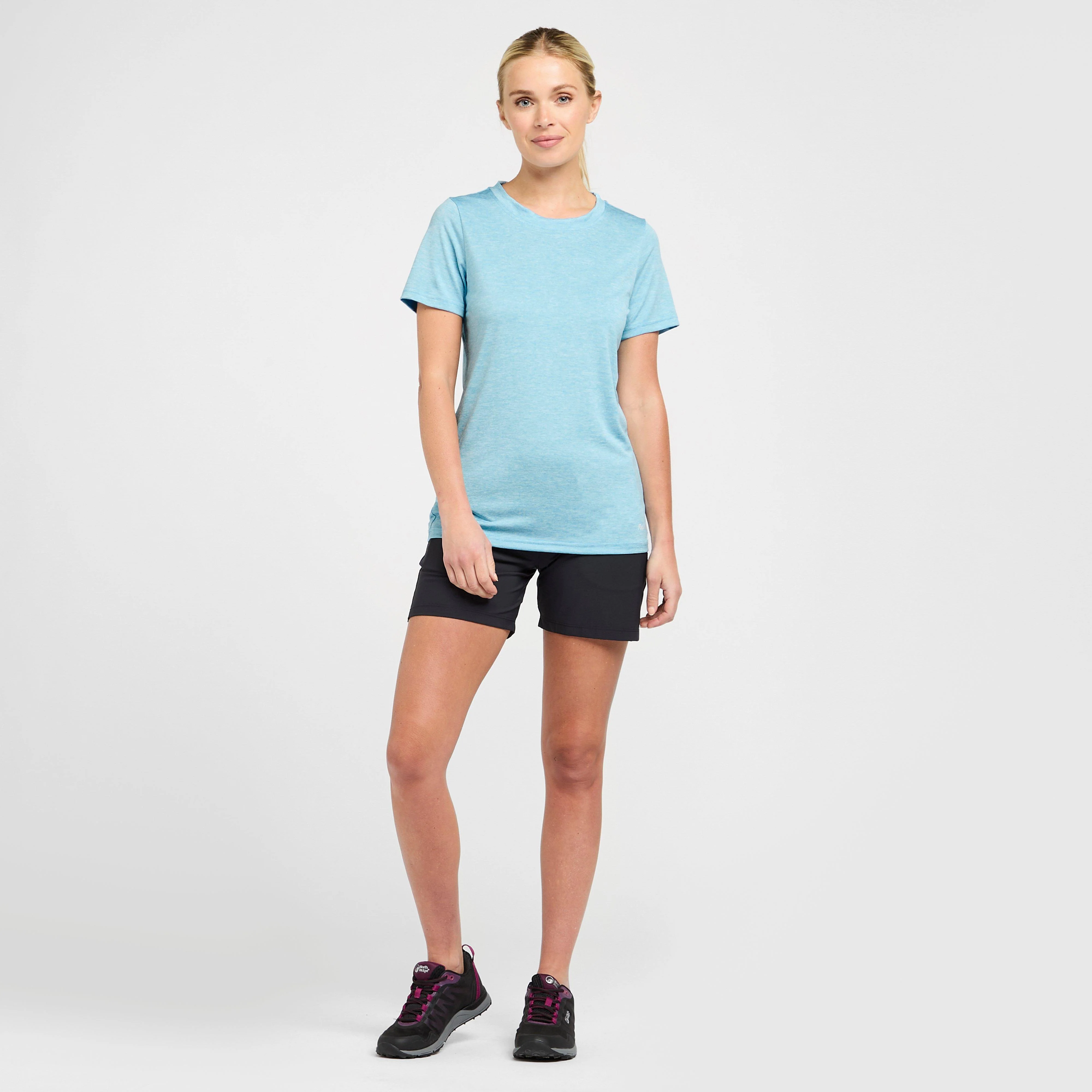 Womens Active Short Sleeve T-Shirt Blue - Image 3