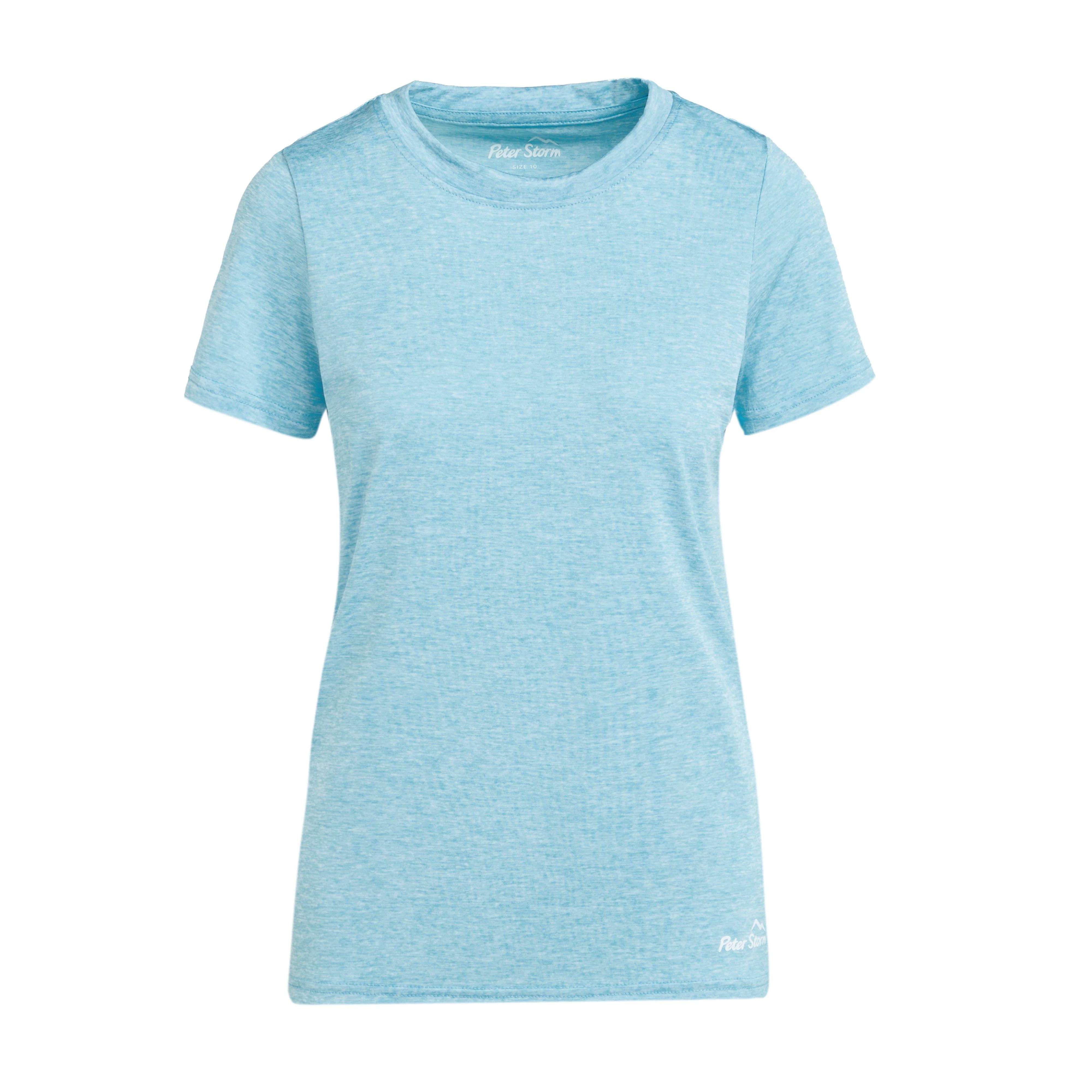 Womens Active Short Sleeve T-Shirt Blue - Image 6