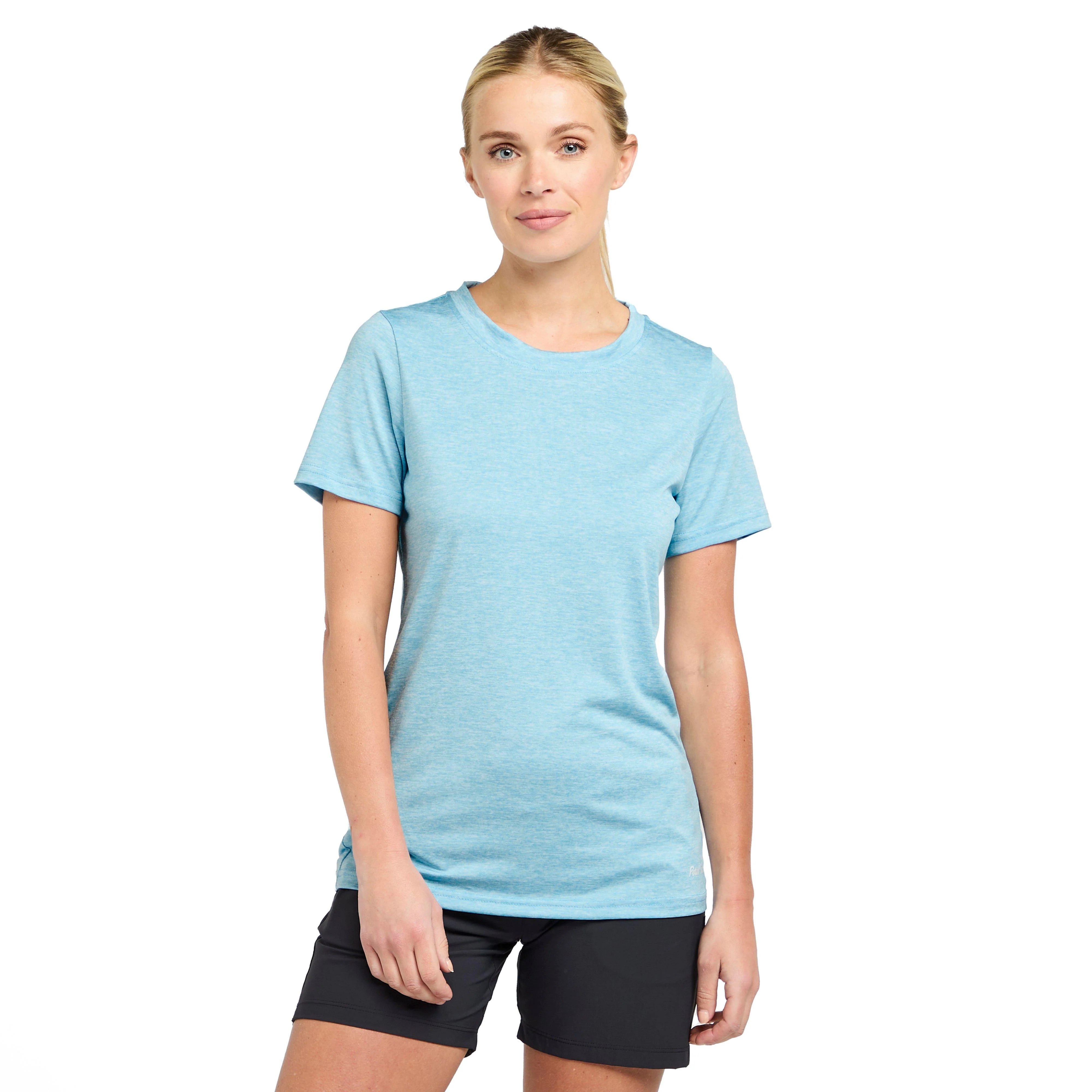 Womens Active Short Sleeve T-Shirt Blue - Image 7