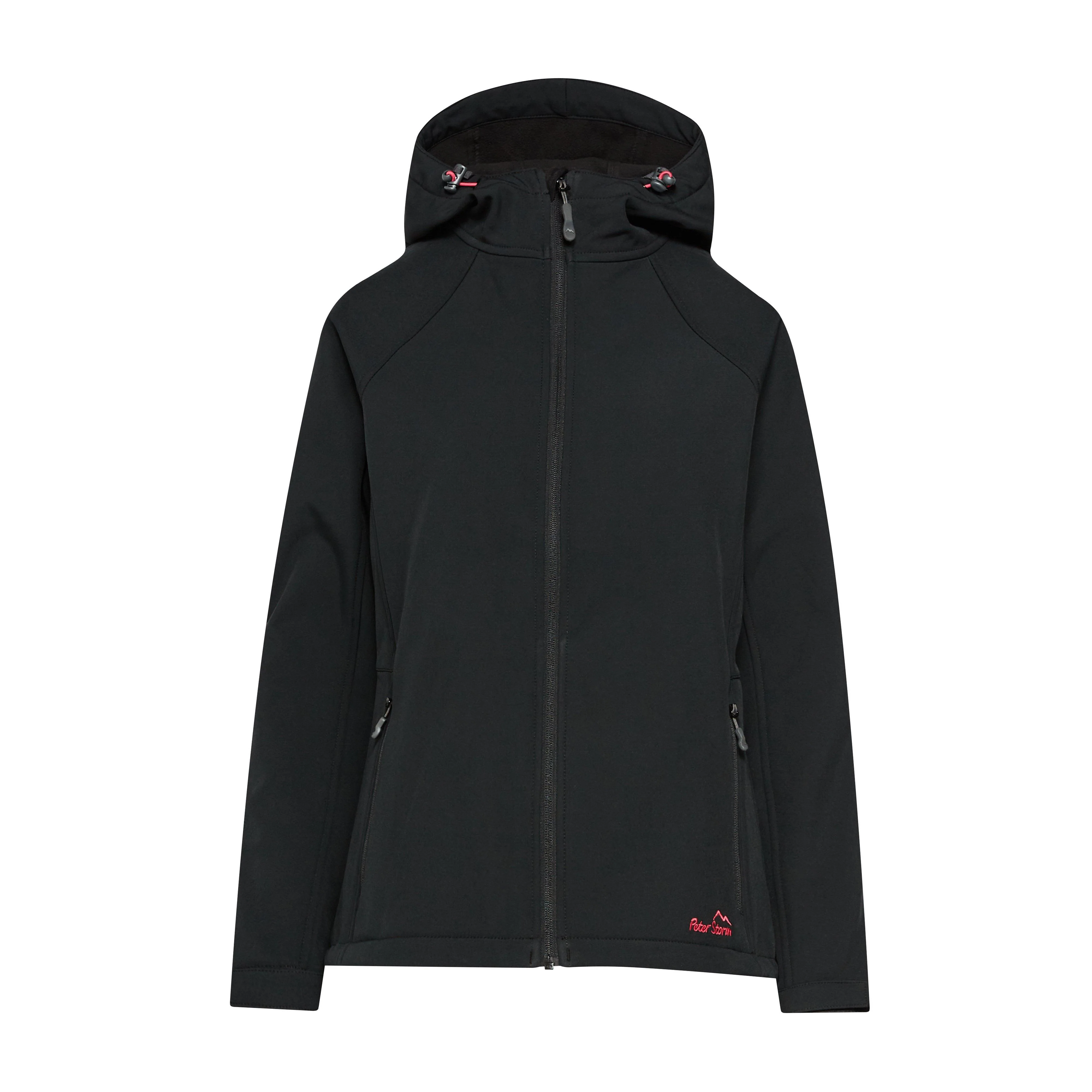 Womens Hooded Softshell Jacket II Black - Image 11