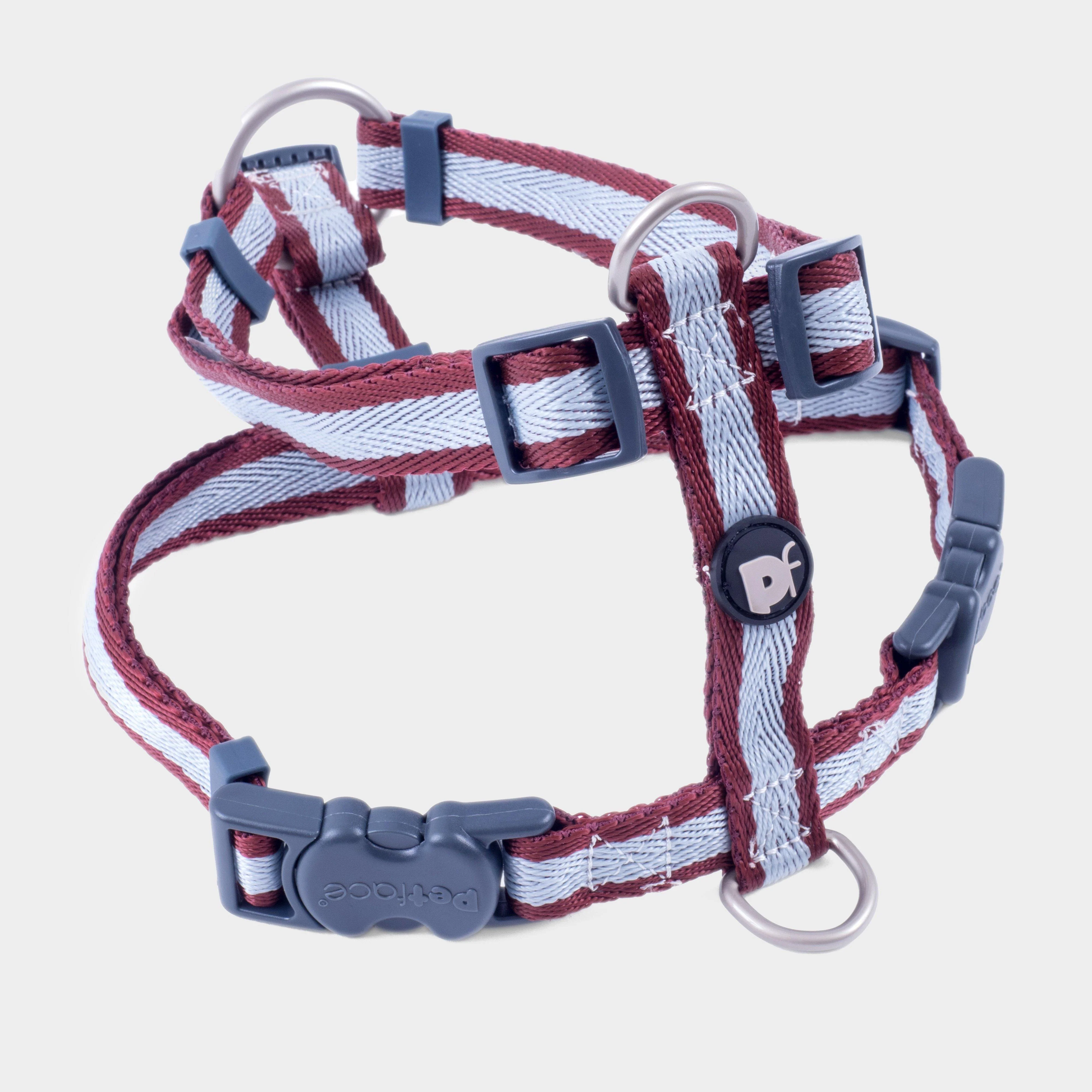 Dog Harness Ox Blood Stripe M