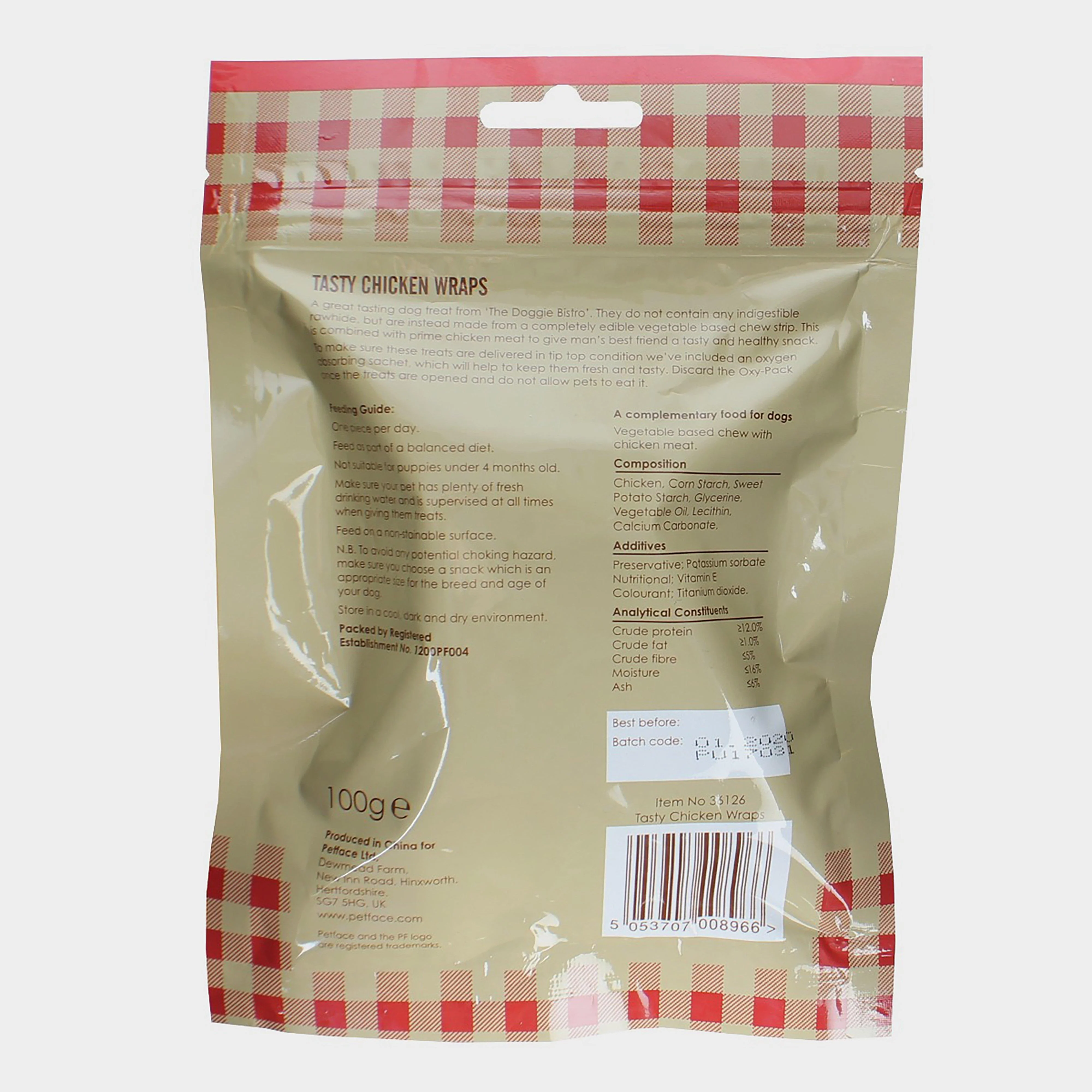 Doggie Bistro Tasty Chicken Wraps 5 Pack - Image 2