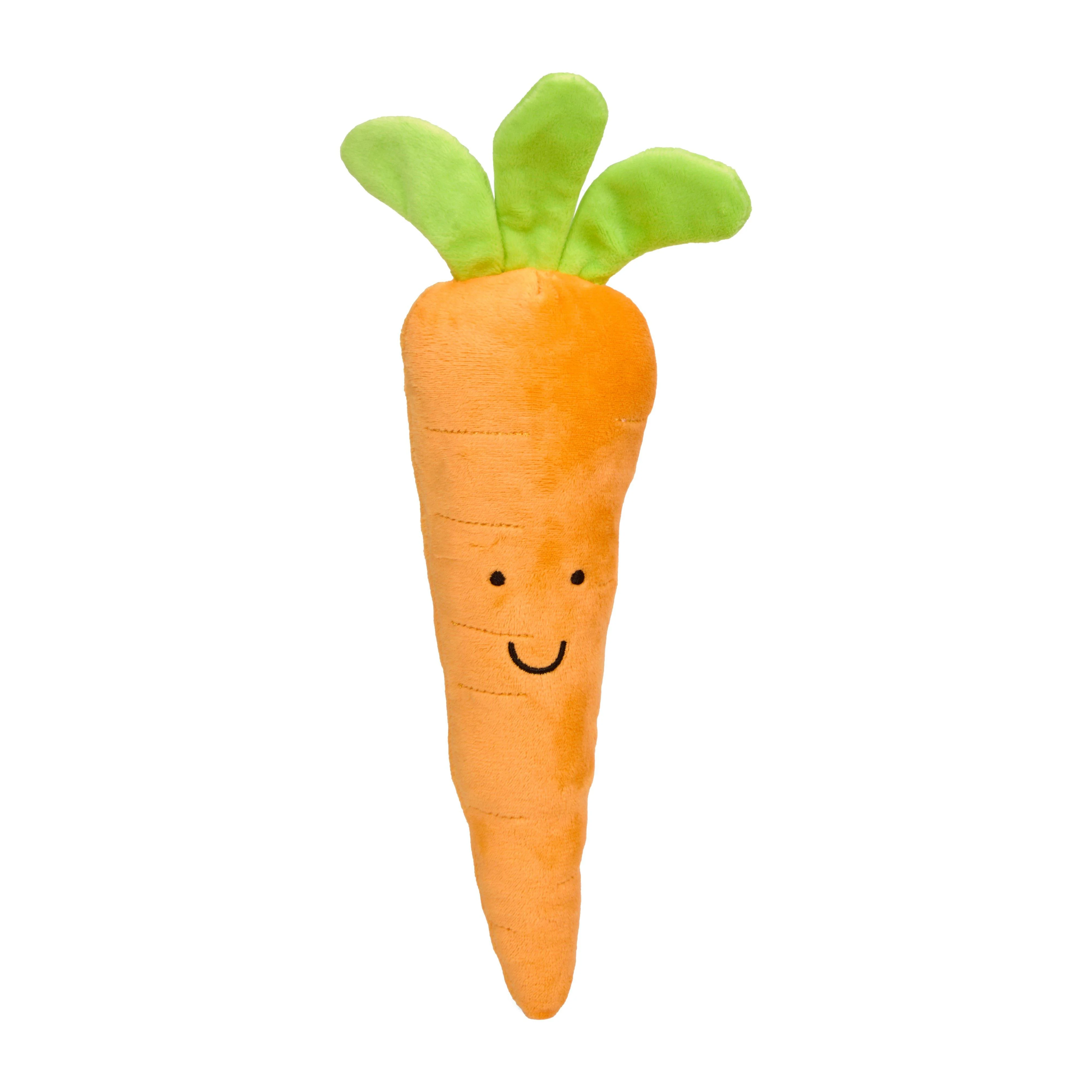 Foodie Faces Plush Carrot  Dog Toy - Image 5