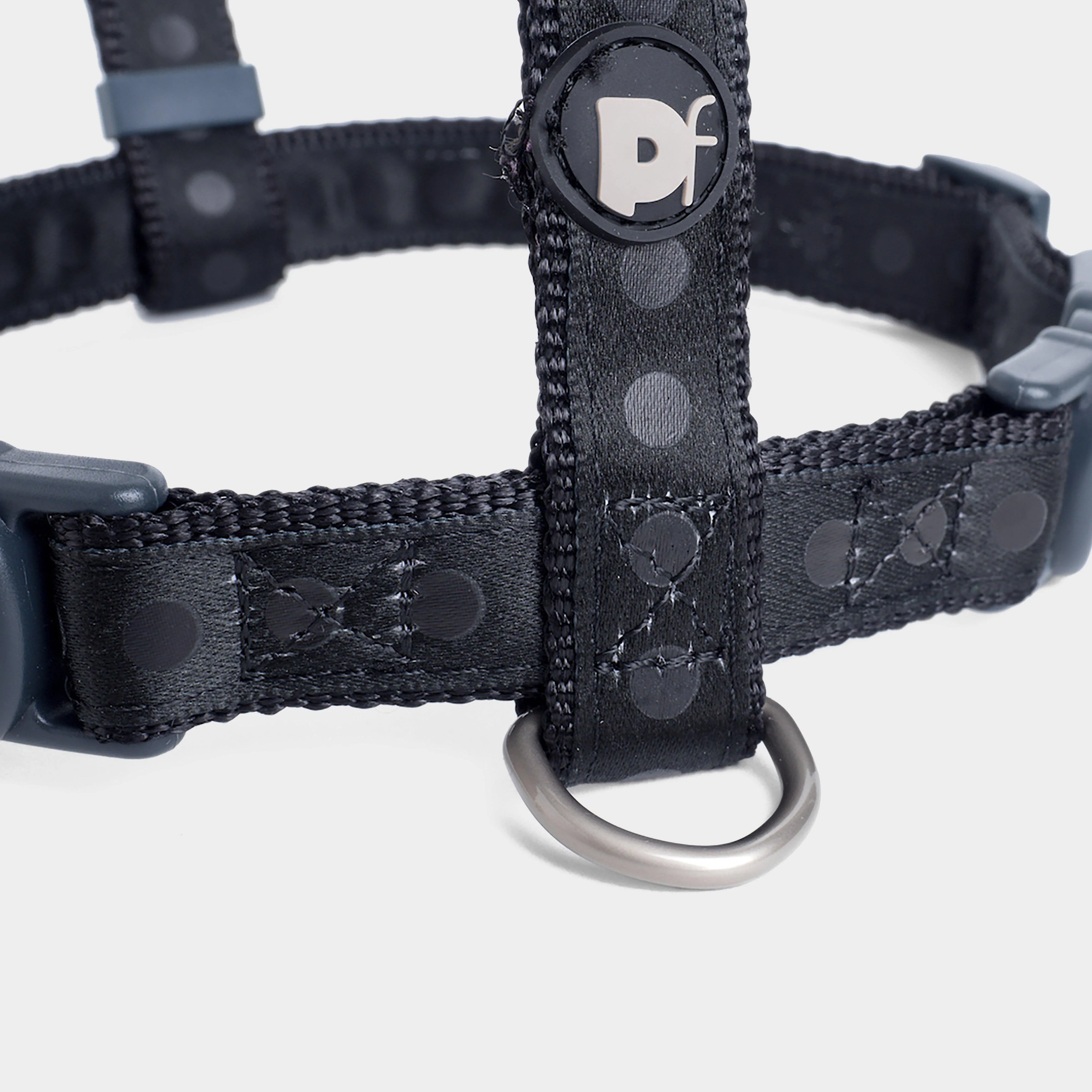 Tonal Dots Dog Harness Black L - Image 4