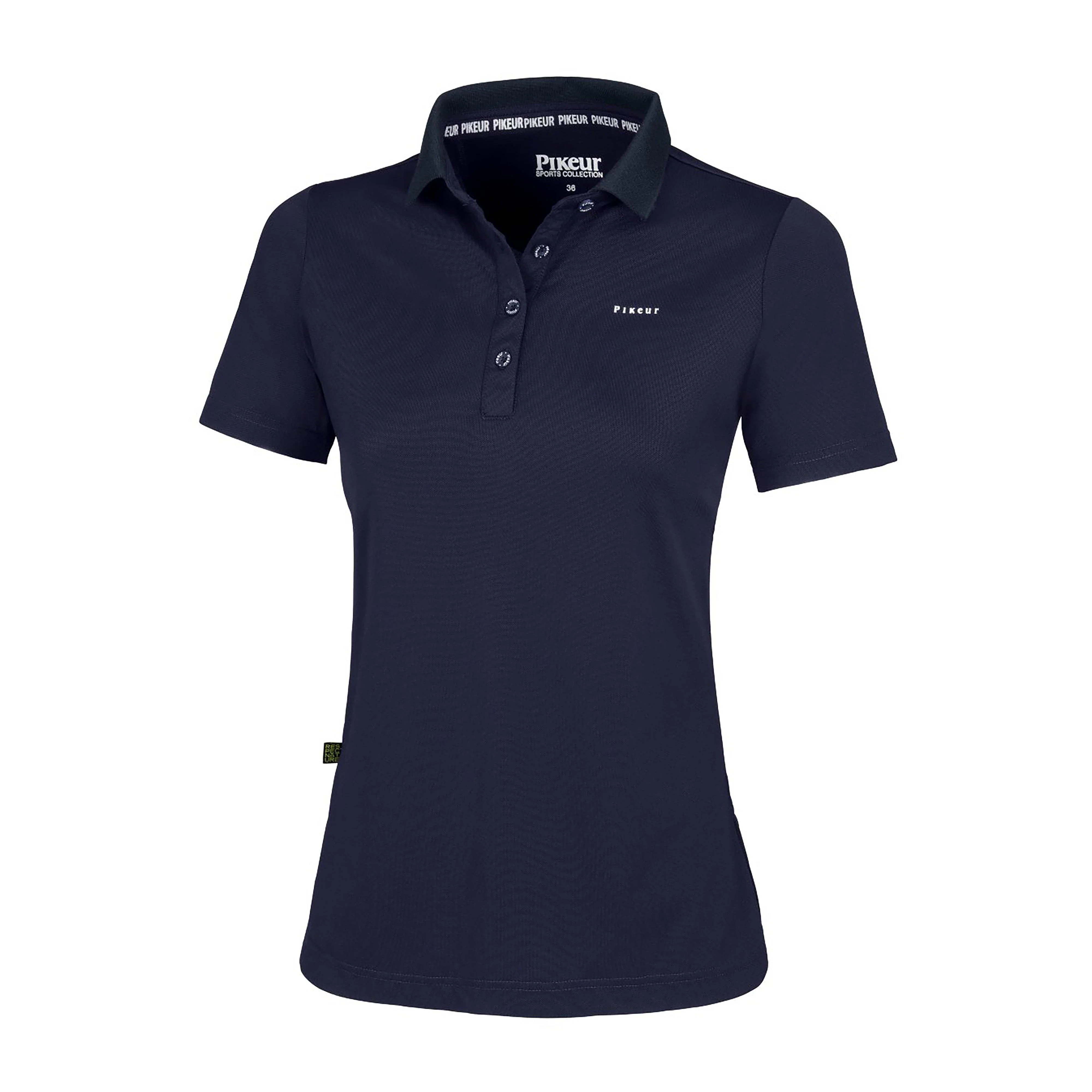 Womens Dasha Short Sleeved Polo Shirt Night Sky - Image 2