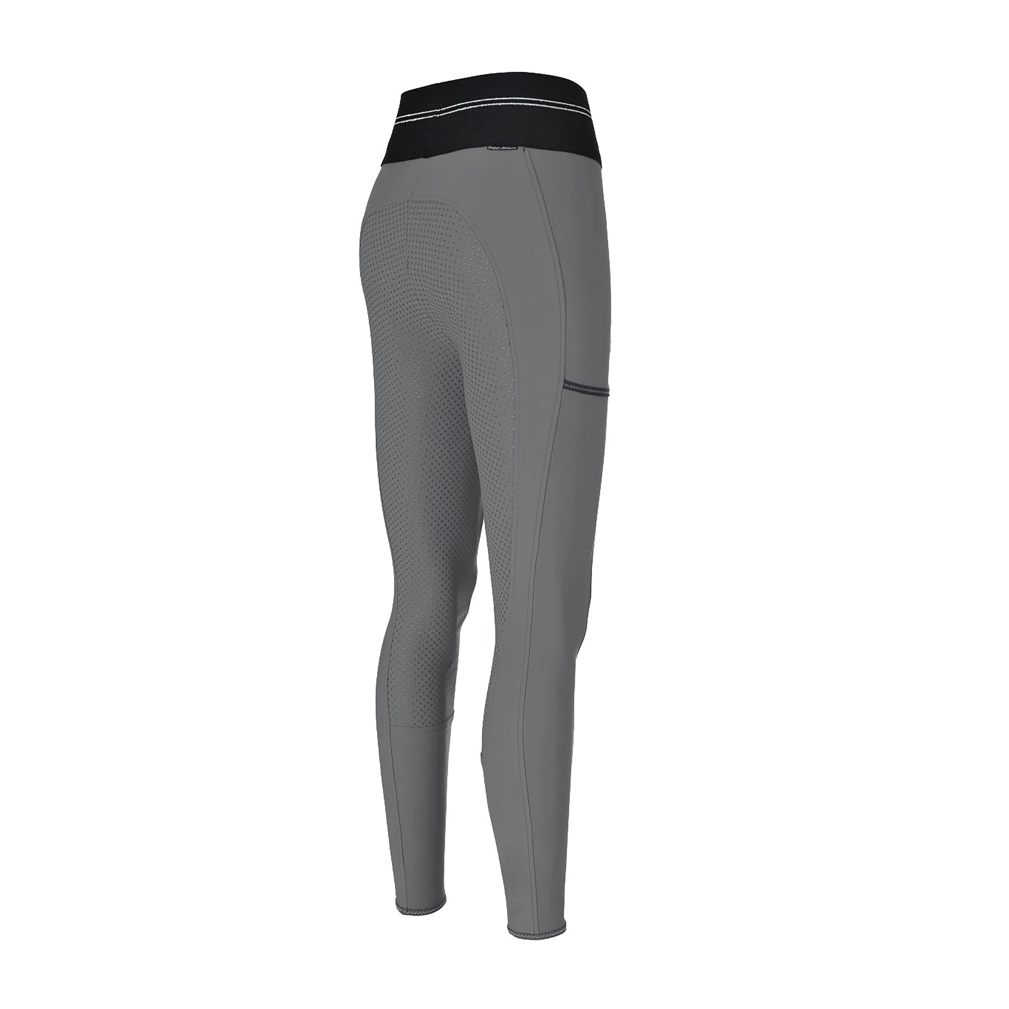 Womens Gia Grip Athleisure Breeches Light Grey - Image 2