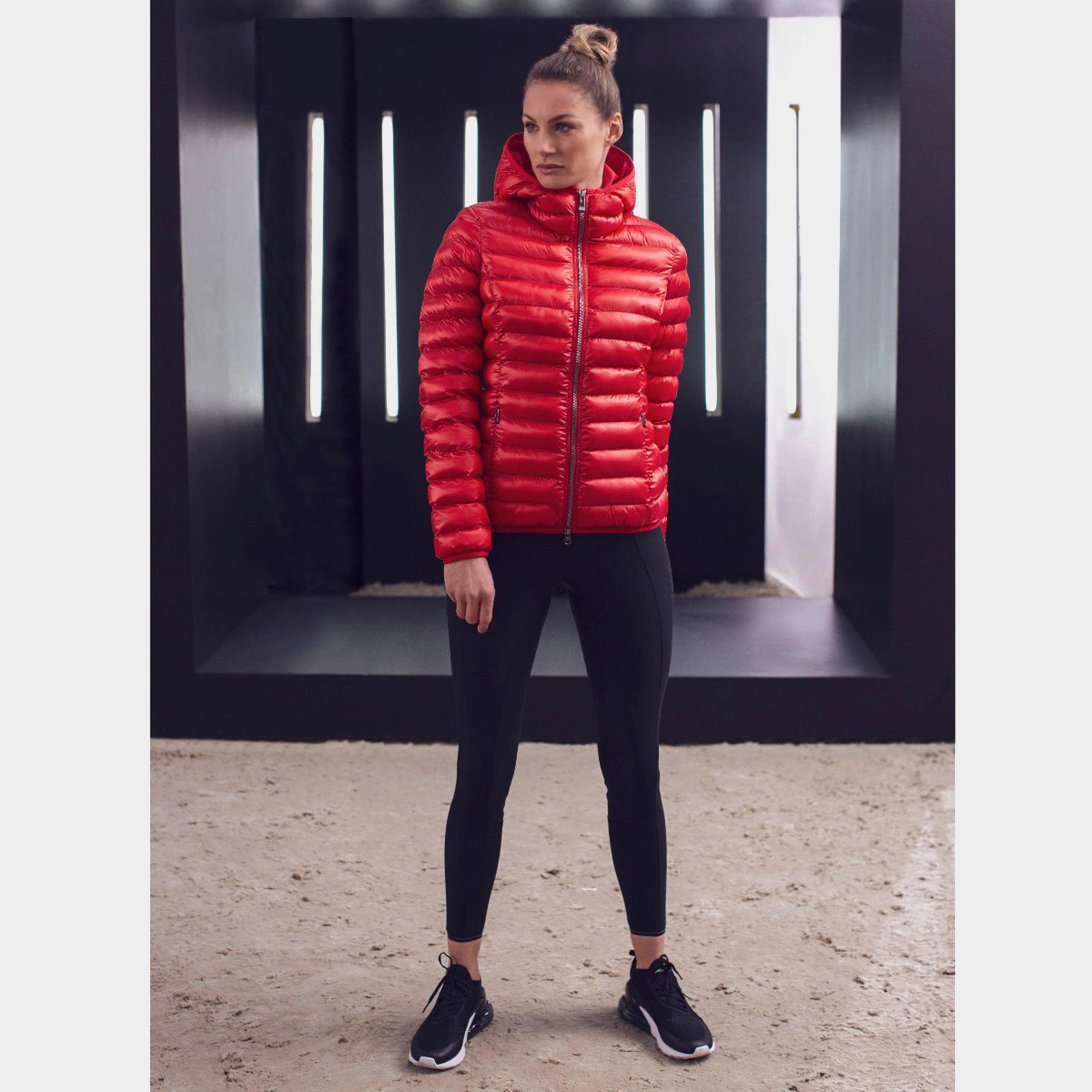 Womens Mina Lightweight Padded Jacket Scarlet - Image 3