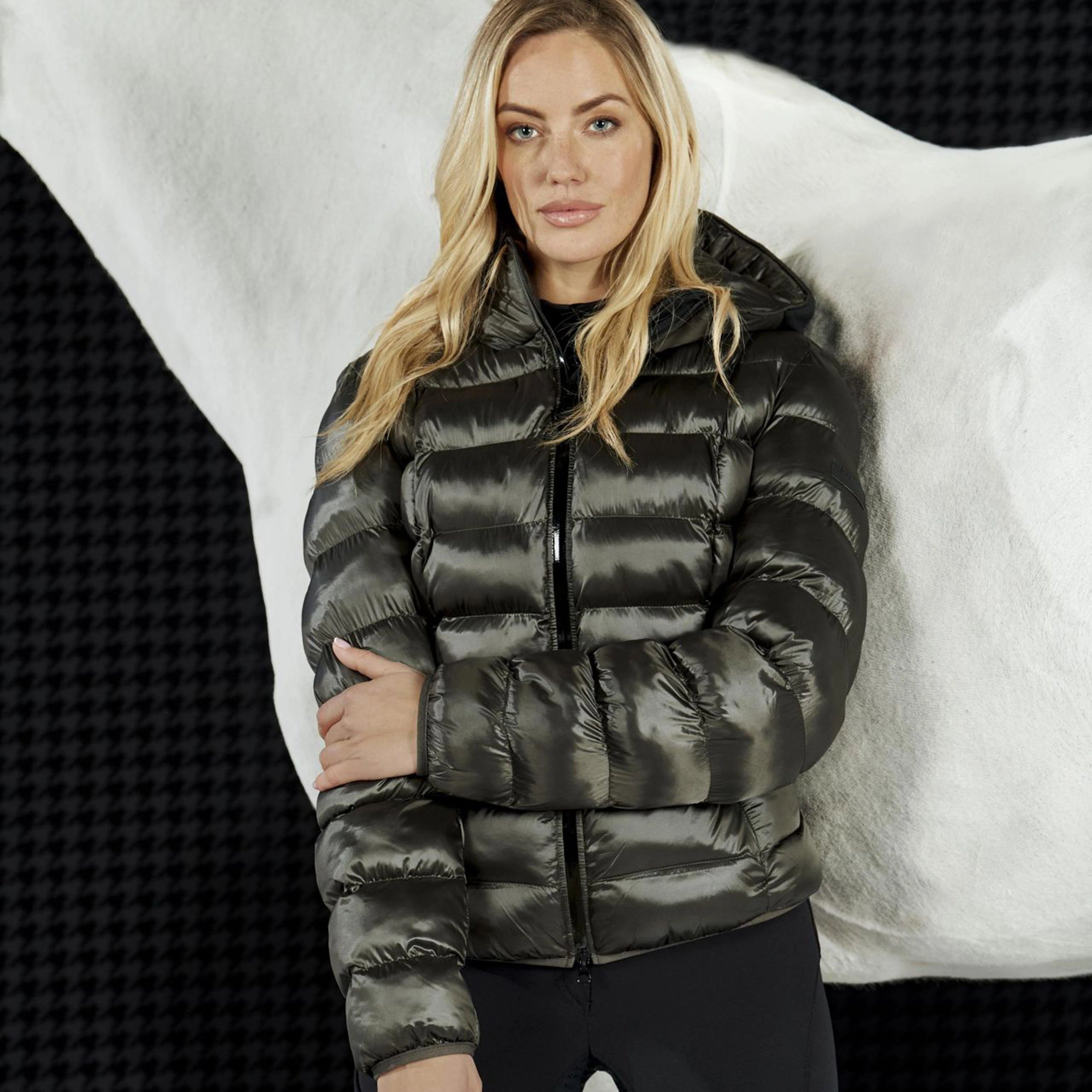 Womens Suri Jacket Black Olive - Image 3