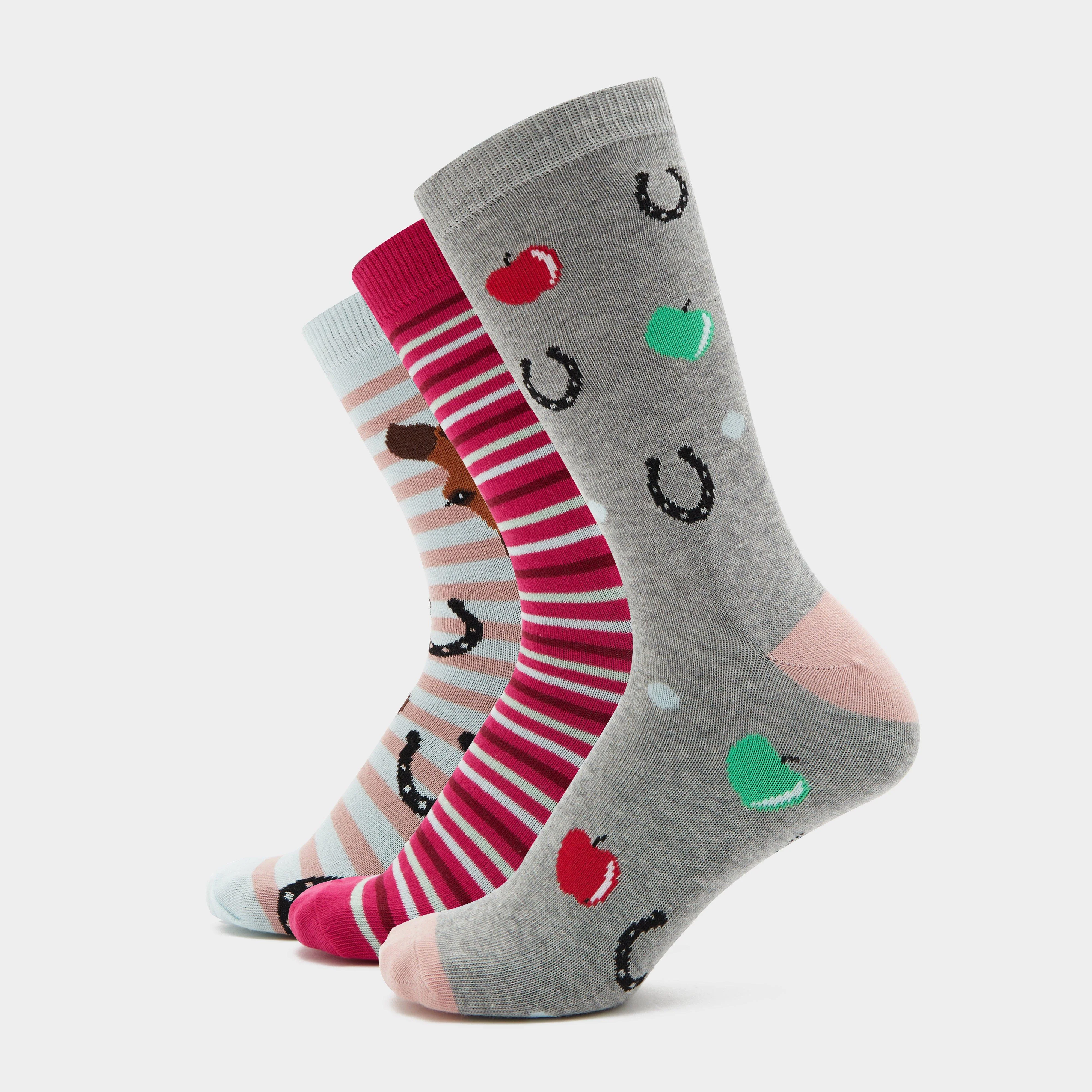 Adults Wild Feet 3 Pack Socks Horsing Around - Image 3