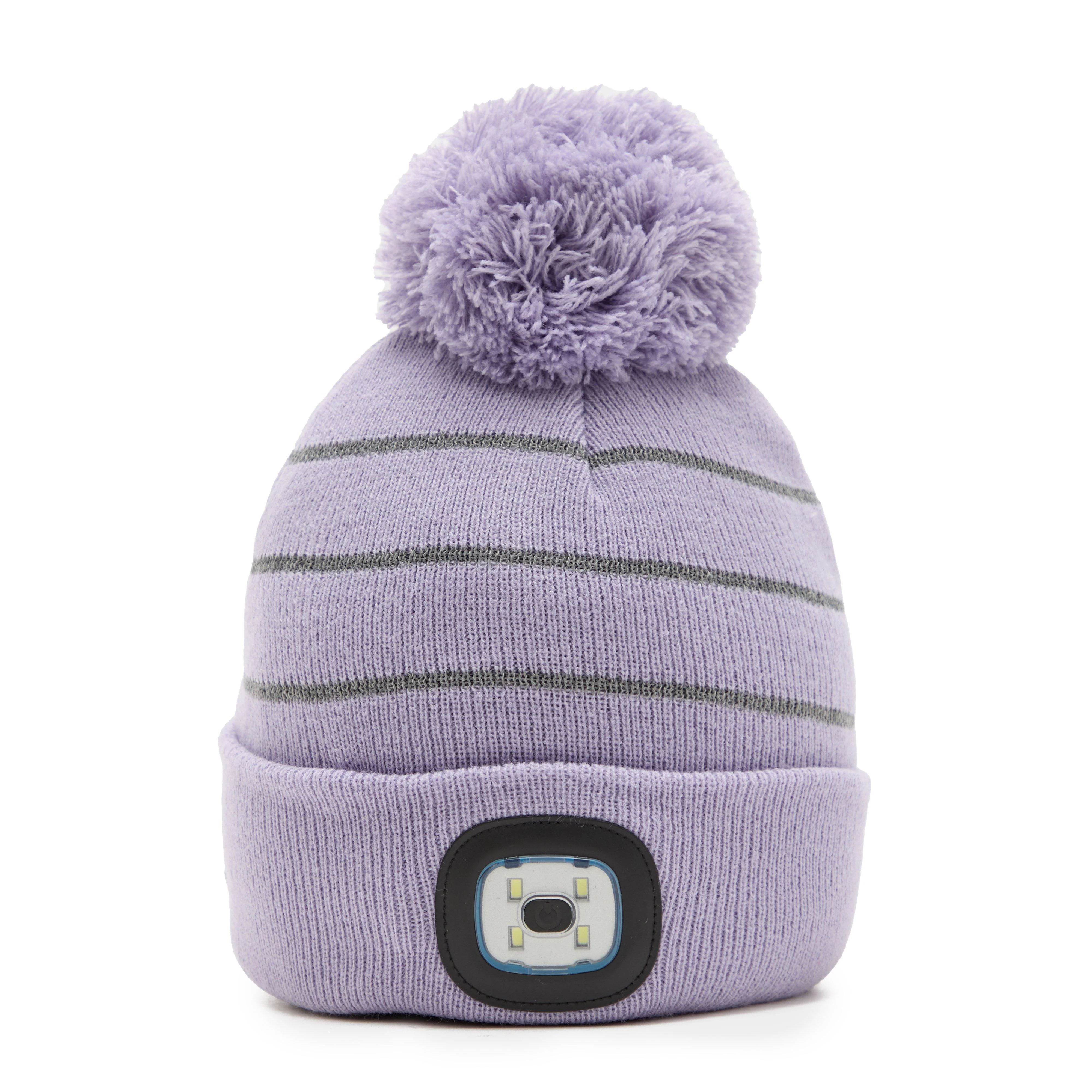 Kids Alva LED Pom Hat Lilac - Image 4