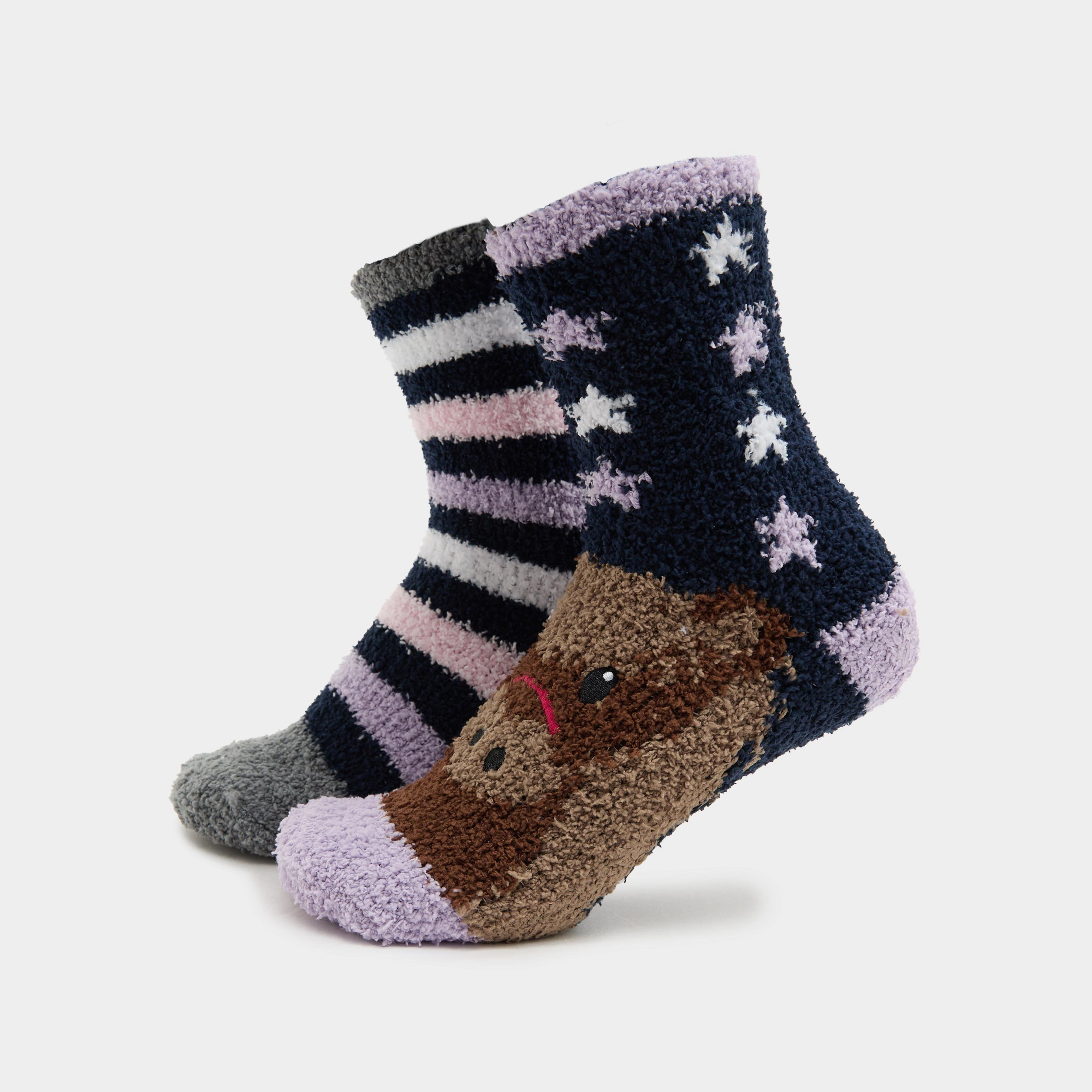 Kids Lounge Socks 2 Pack Pony - Image 3