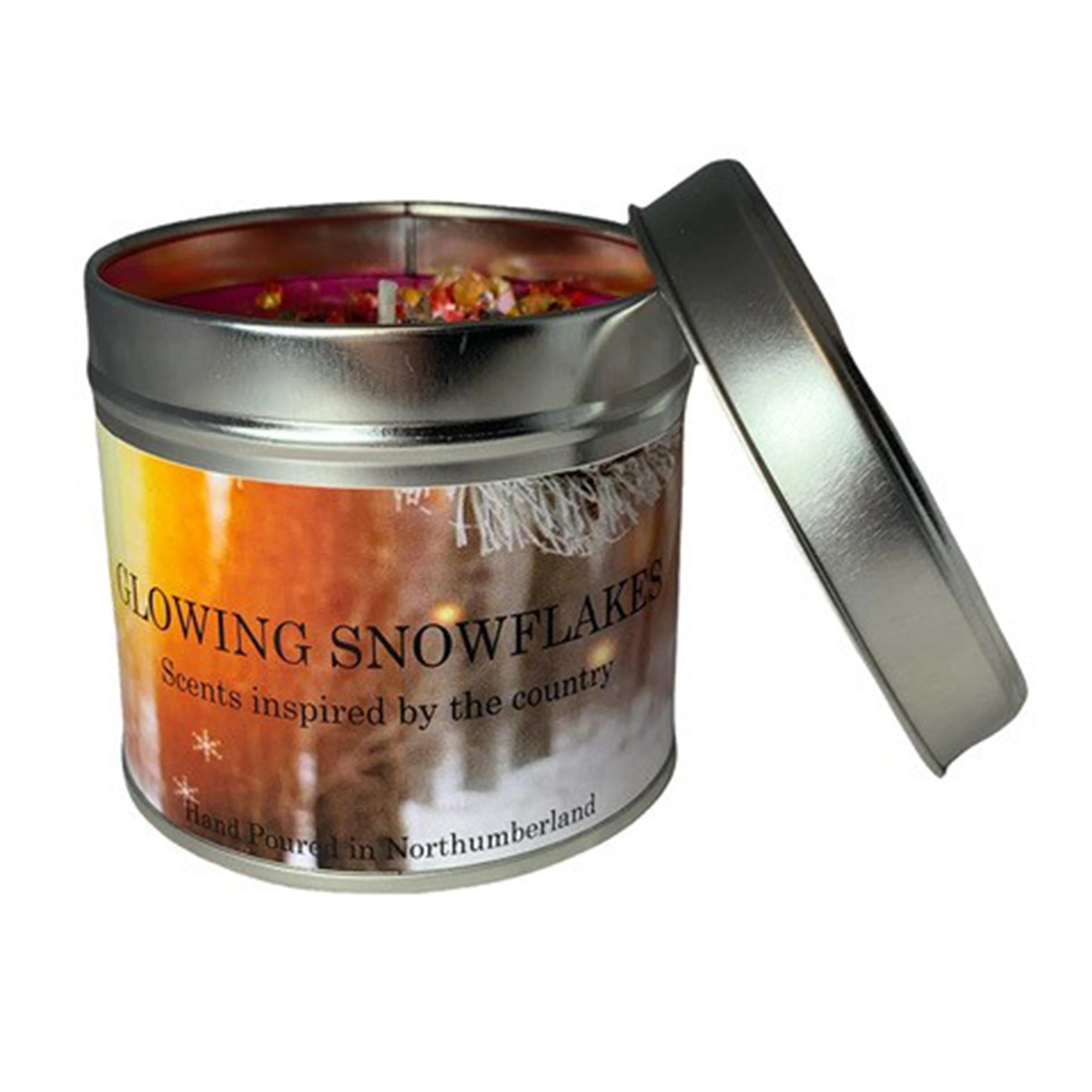Scented Candle Glowing Snowflakes - Image 3