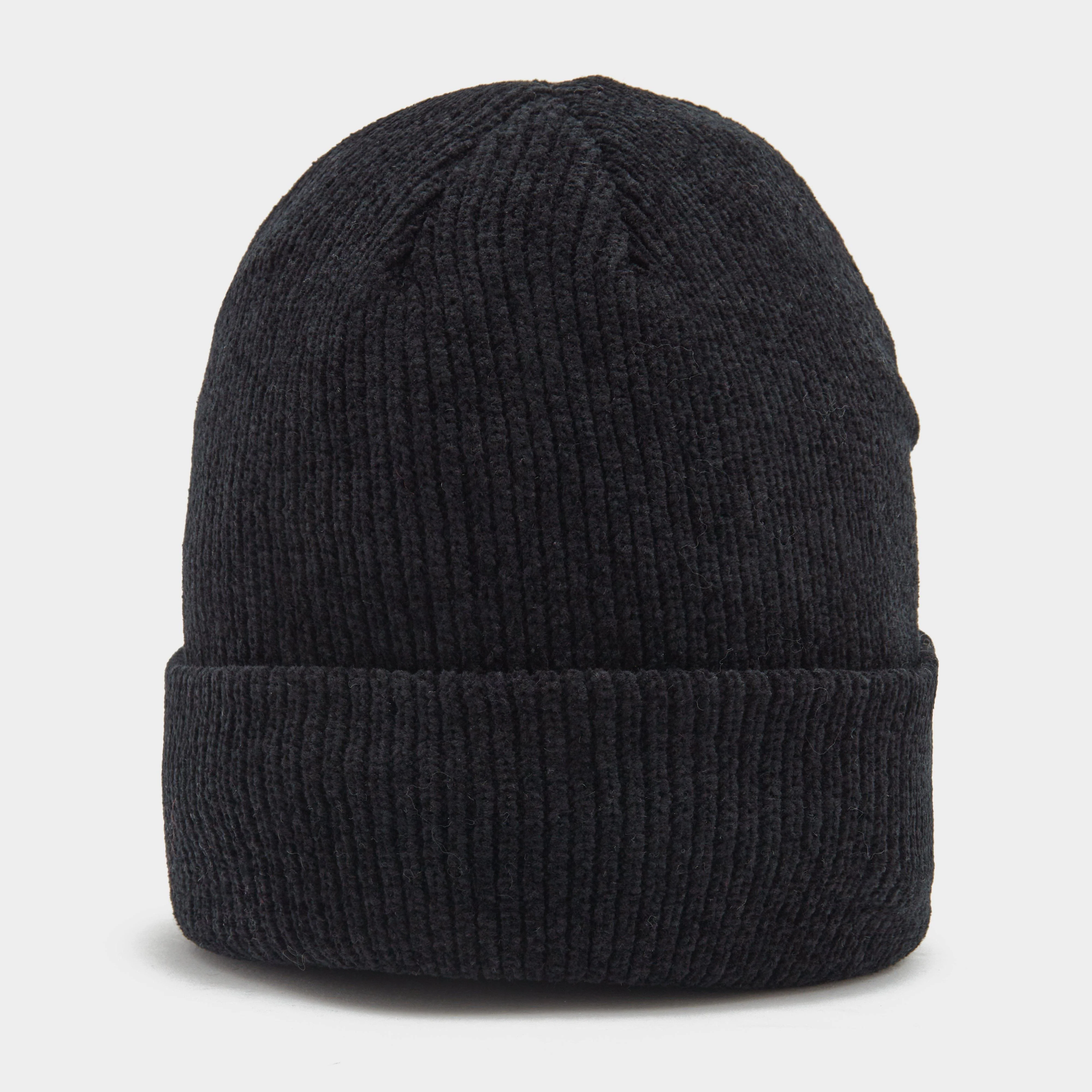 Womens Chenille Thermal Hat Black - Image 2