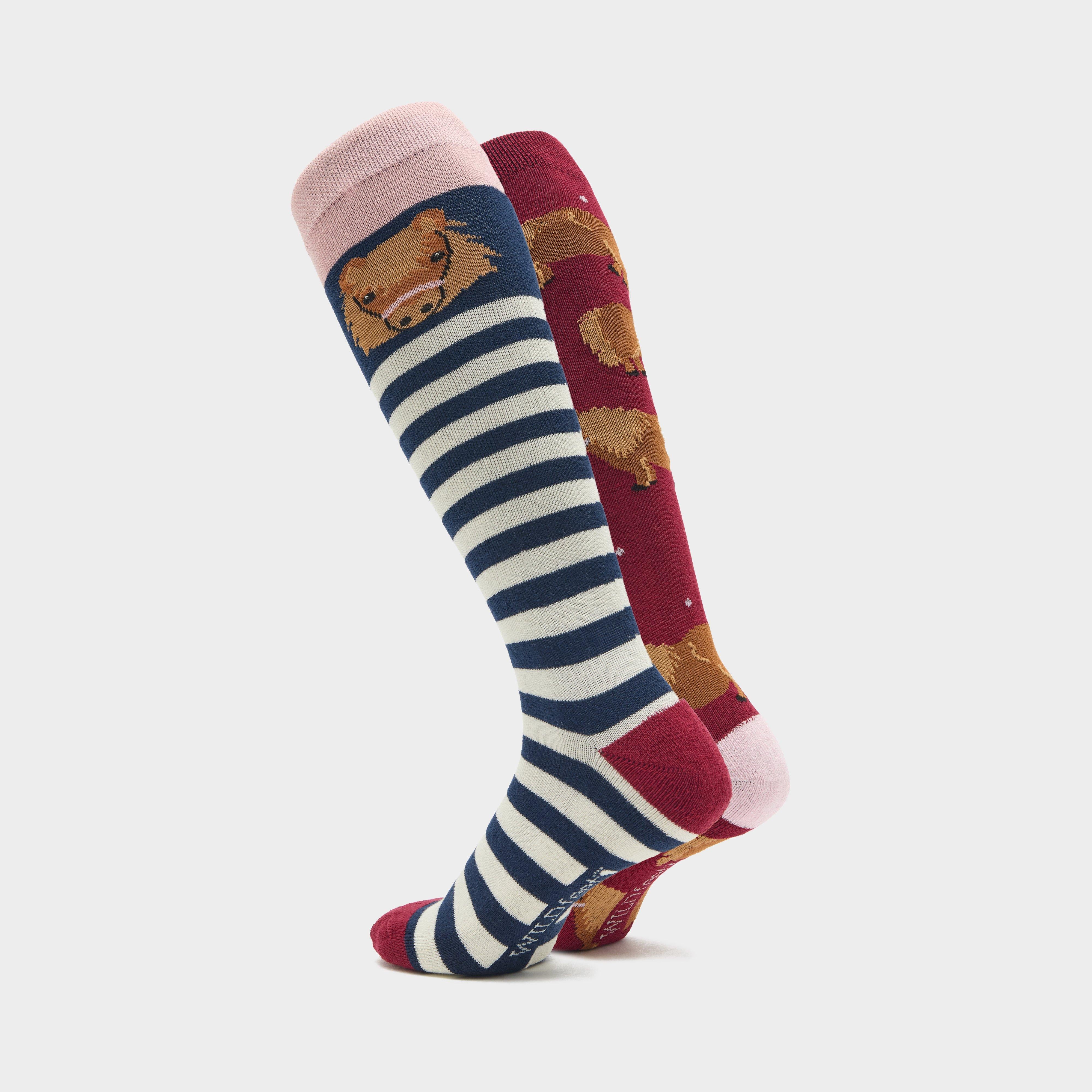 Women's Knee-High Equestrian Socks 2 Pack Pony - Image 3