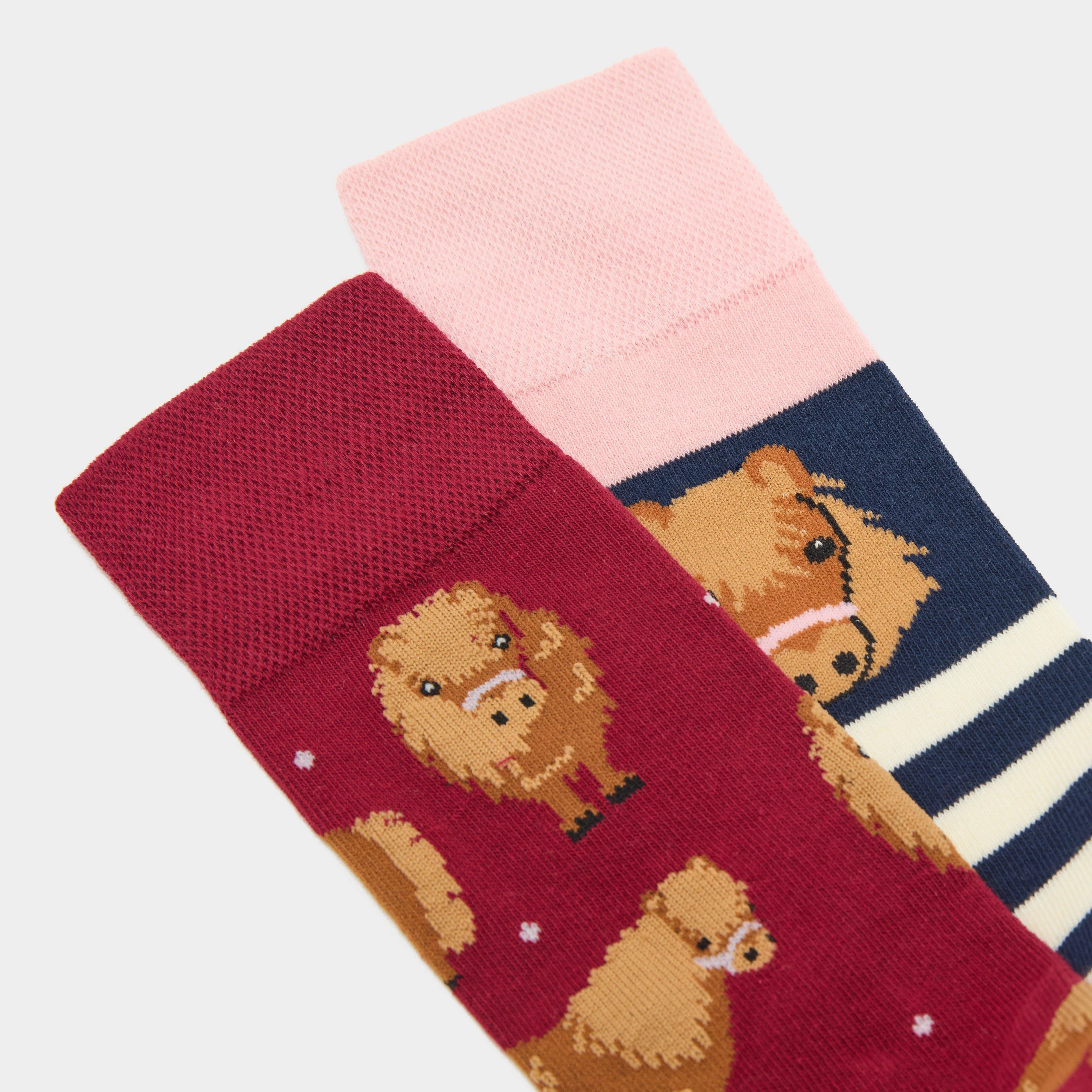 Women's Knee-High Equestrian Socks 2 Pack Pony - Image 4