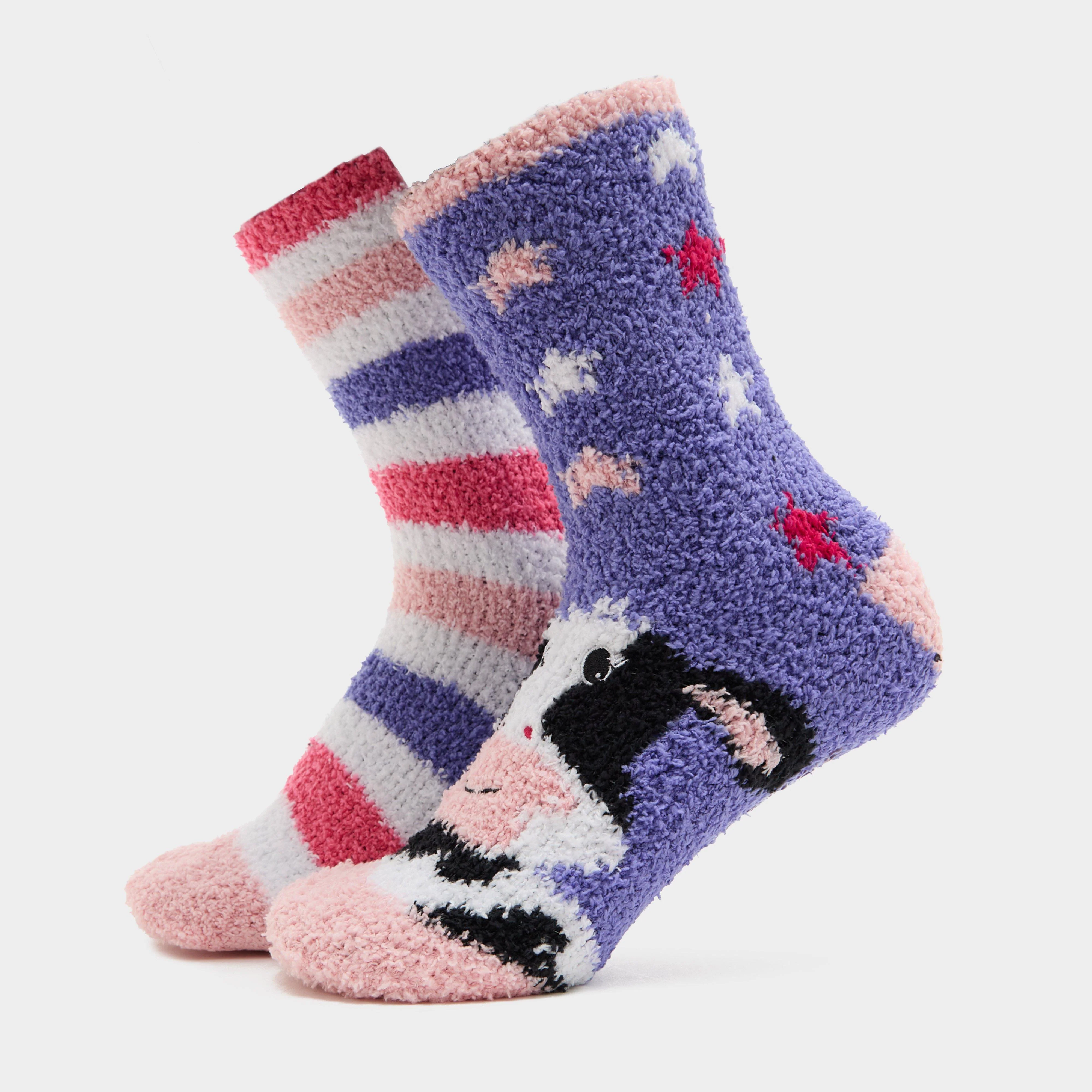 Womens Lounge Socks 2 Pack Cow - Image 3