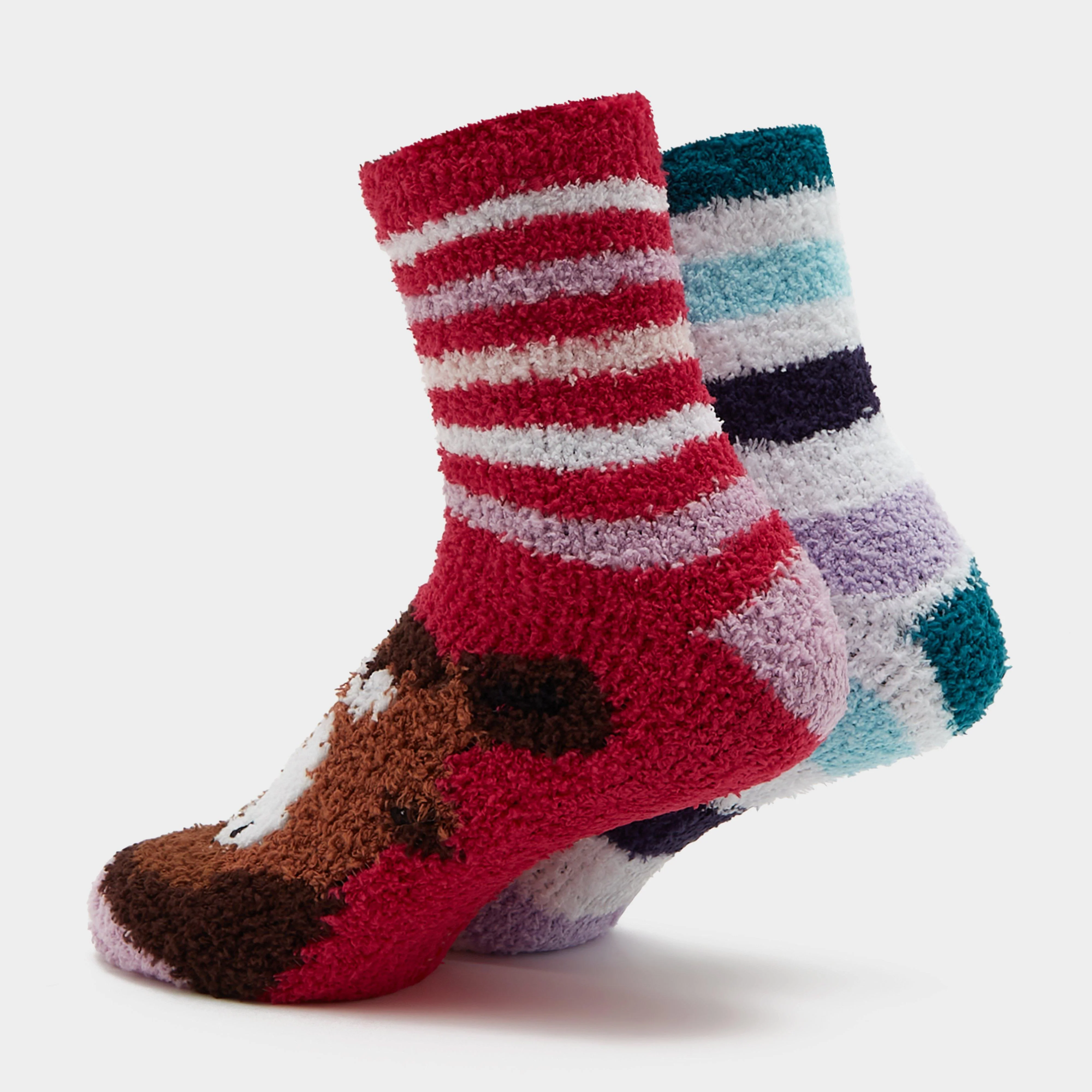 Womens Lounge Socks 2 Pack Horse - Image 2