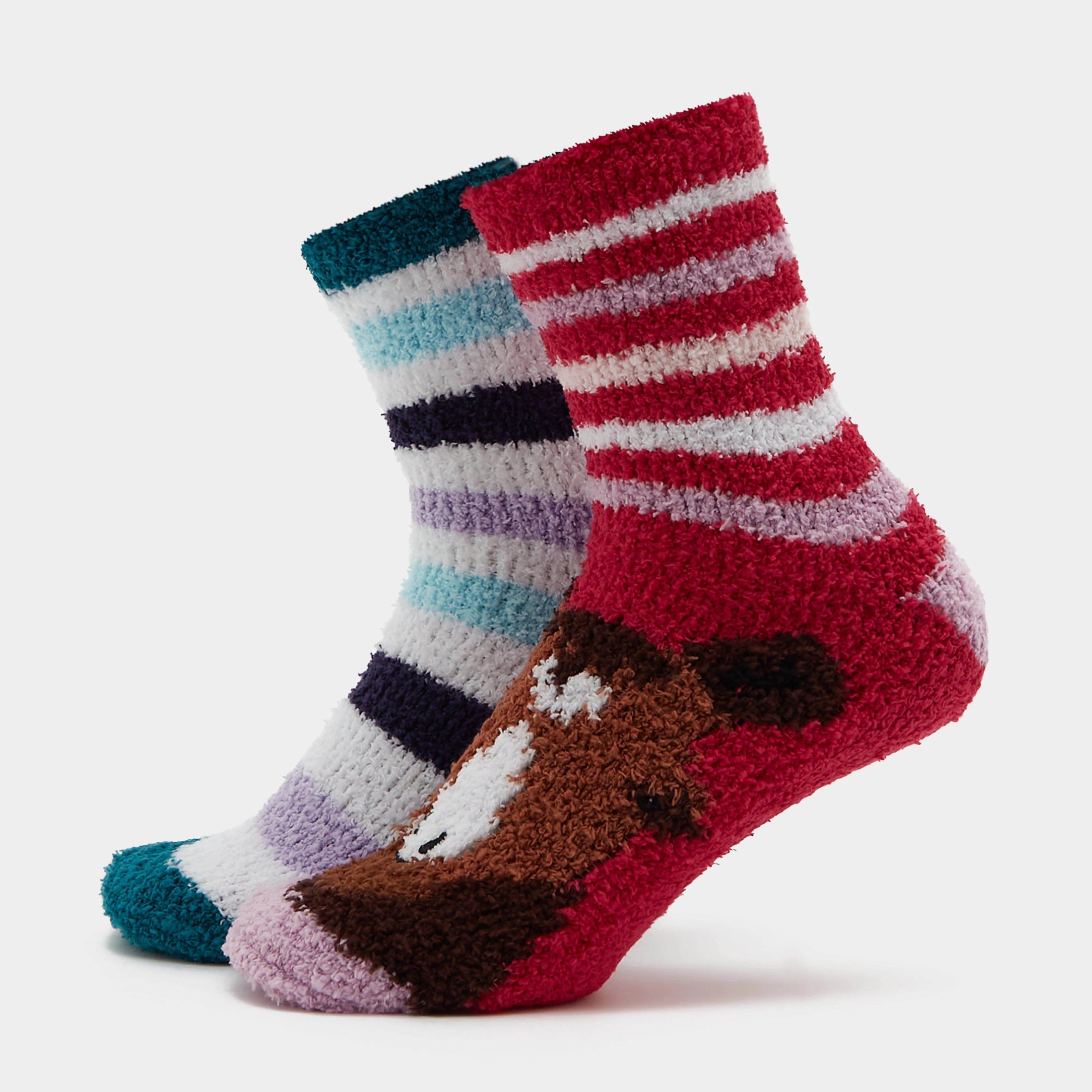 Womens Lounge Socks 2 Pack Horse - Image 3
