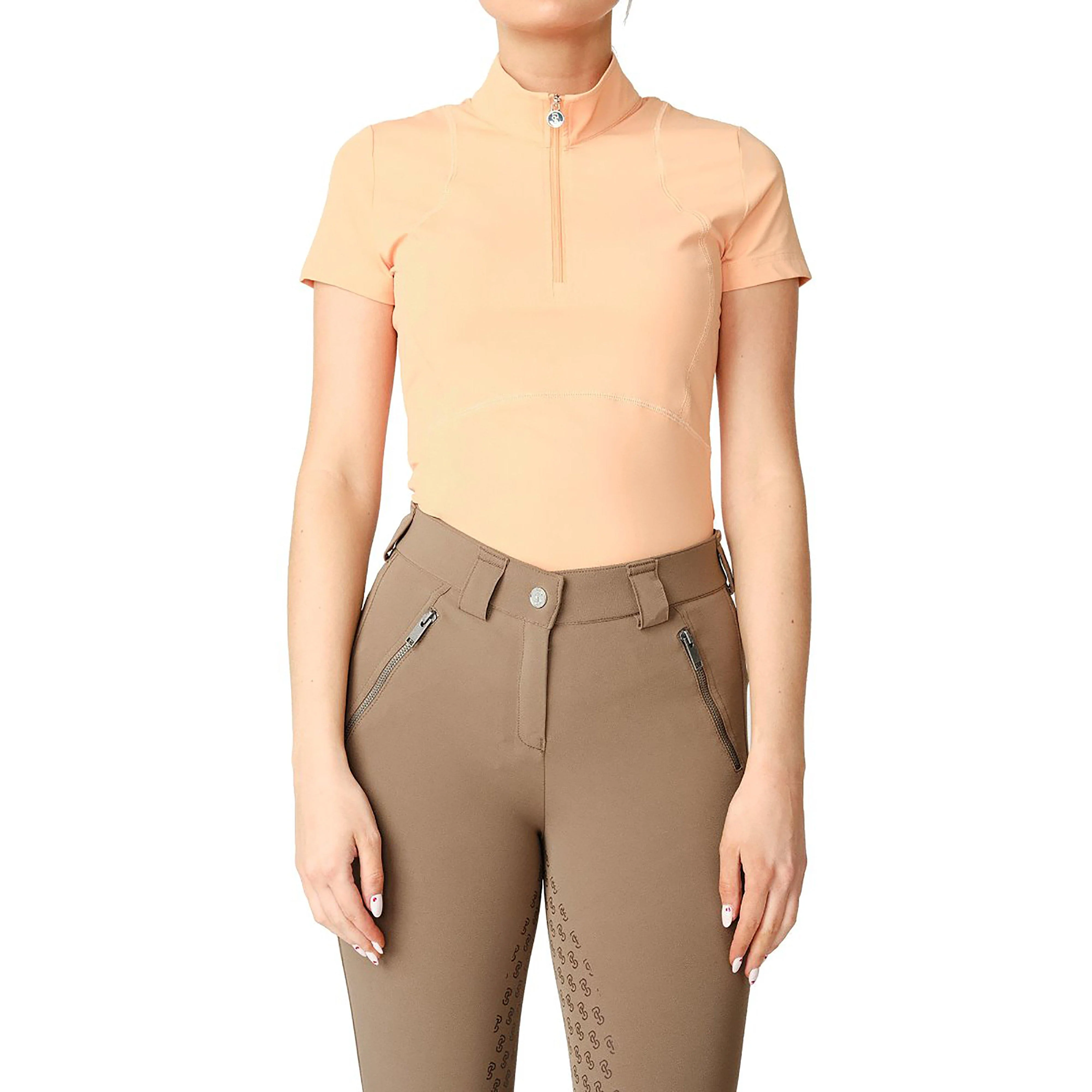 Womens Adele Short Sleeved Base Layer Coral - Image 6