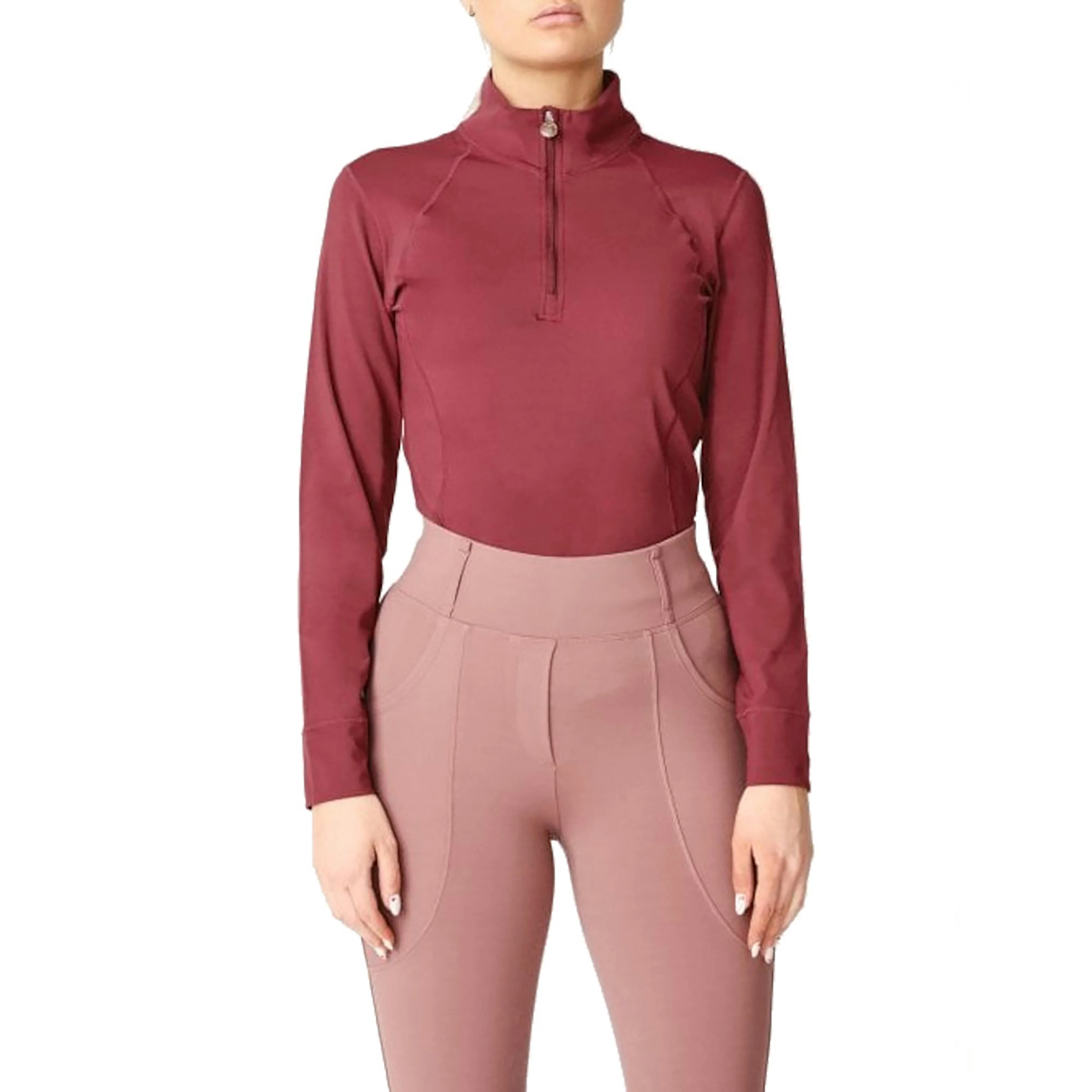 Womens Wivianne Long Sleeved Base Layer Wine - Image 4