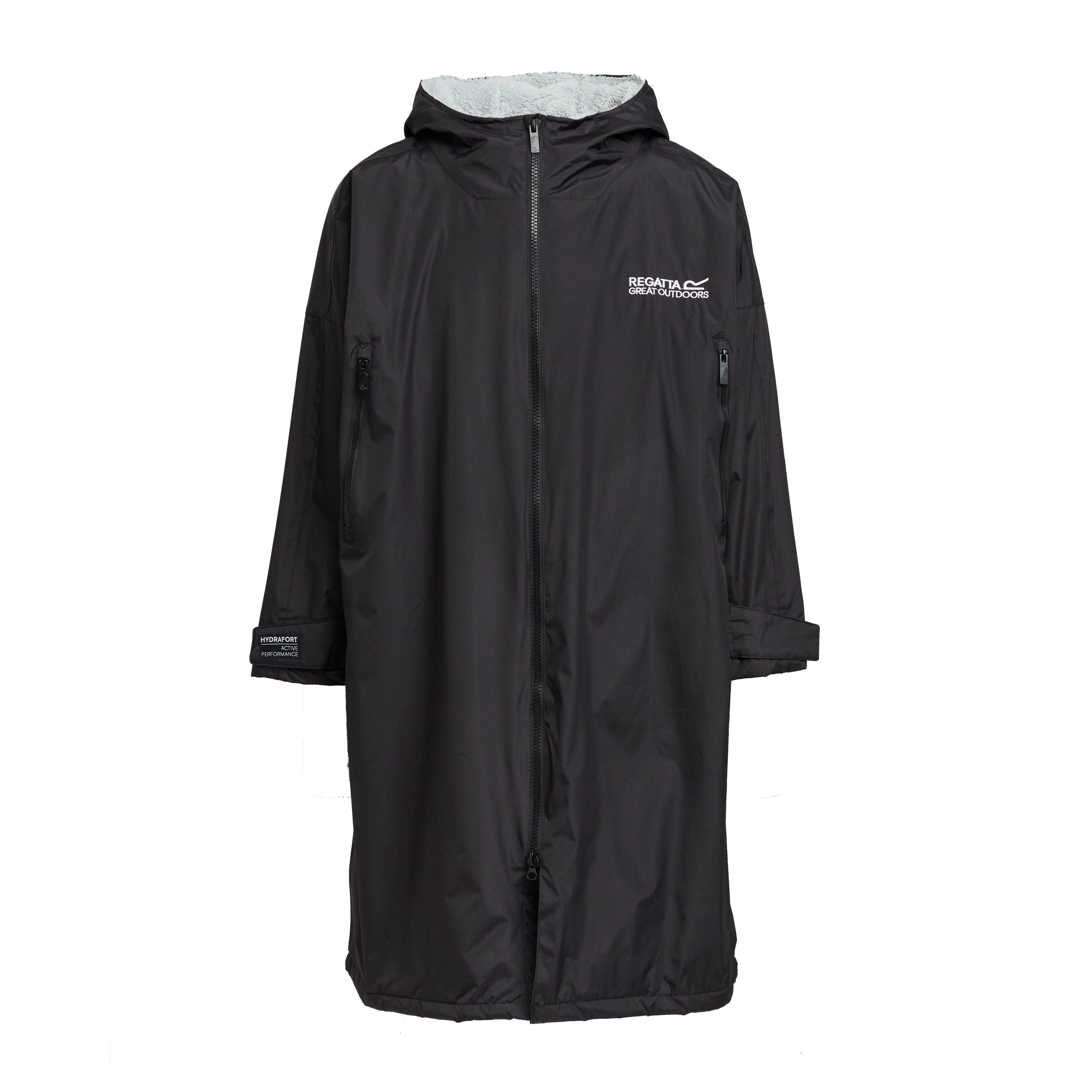Adults Waterproof Robe Black - Image 11